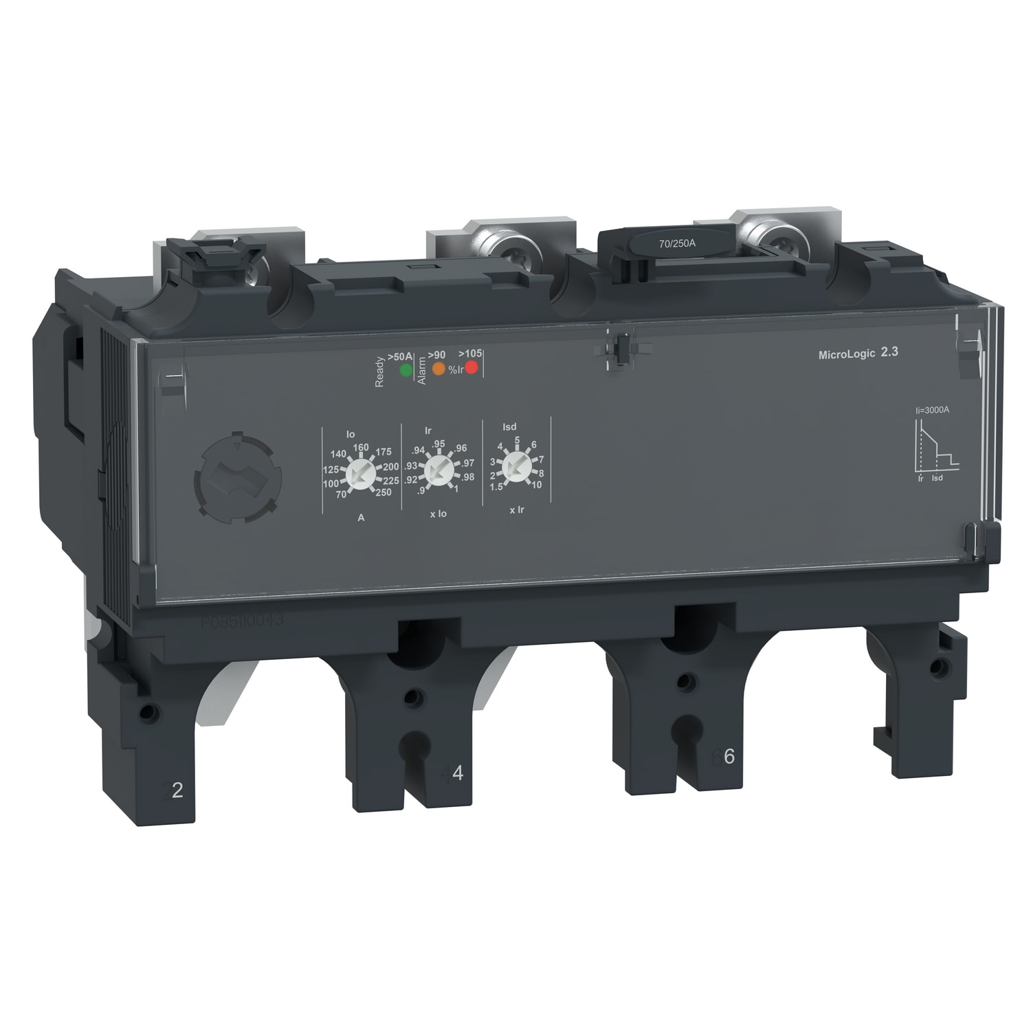 SCHNEIDER ELECTRIC - Sganciatore MicroLogic 2.3, ComPacT NSX400/630, 3 poli, protezioni elettroniche di base, valore nominale 250A