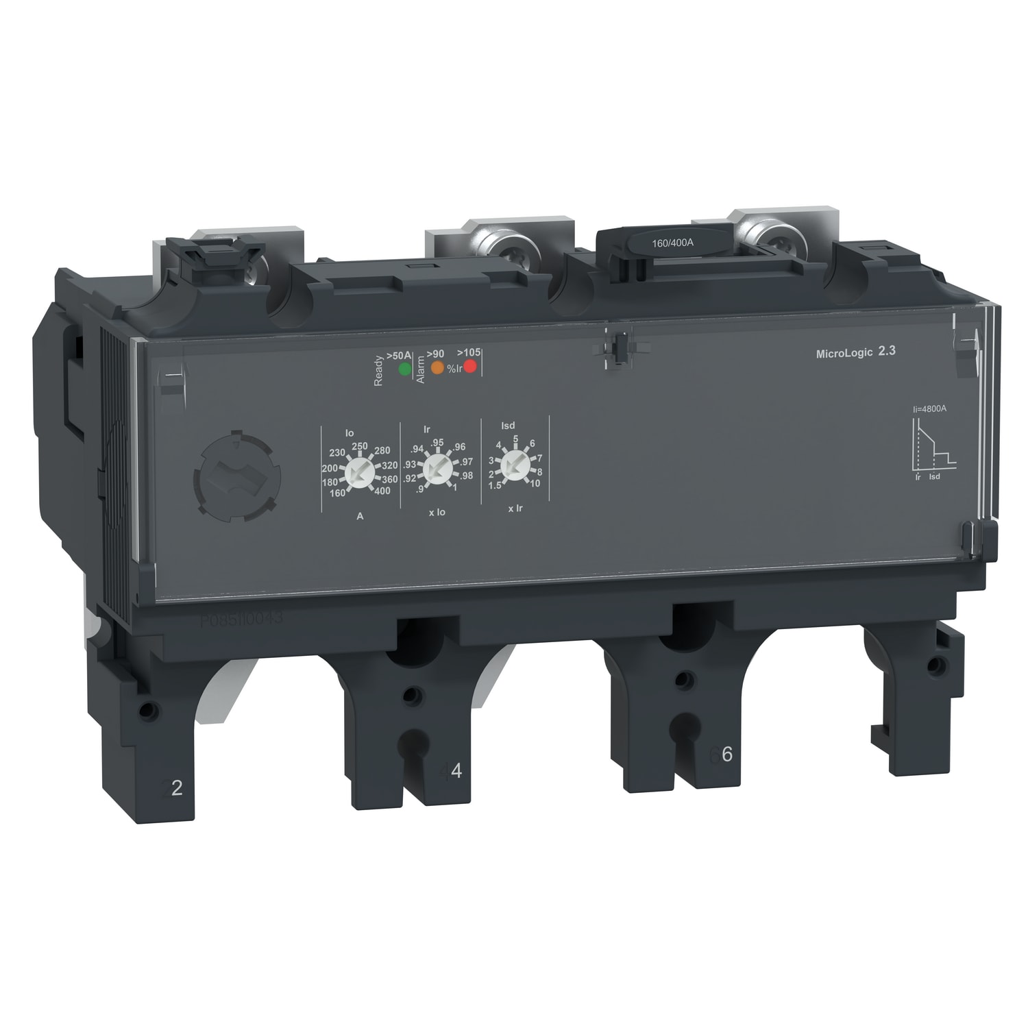 SCHNEIDER ELECTRIC - Sganciatore MicroLogic 2.3, ComPacT NSX400/630, 3 poli, protezioni elettroniche di base, valore nominale 400A