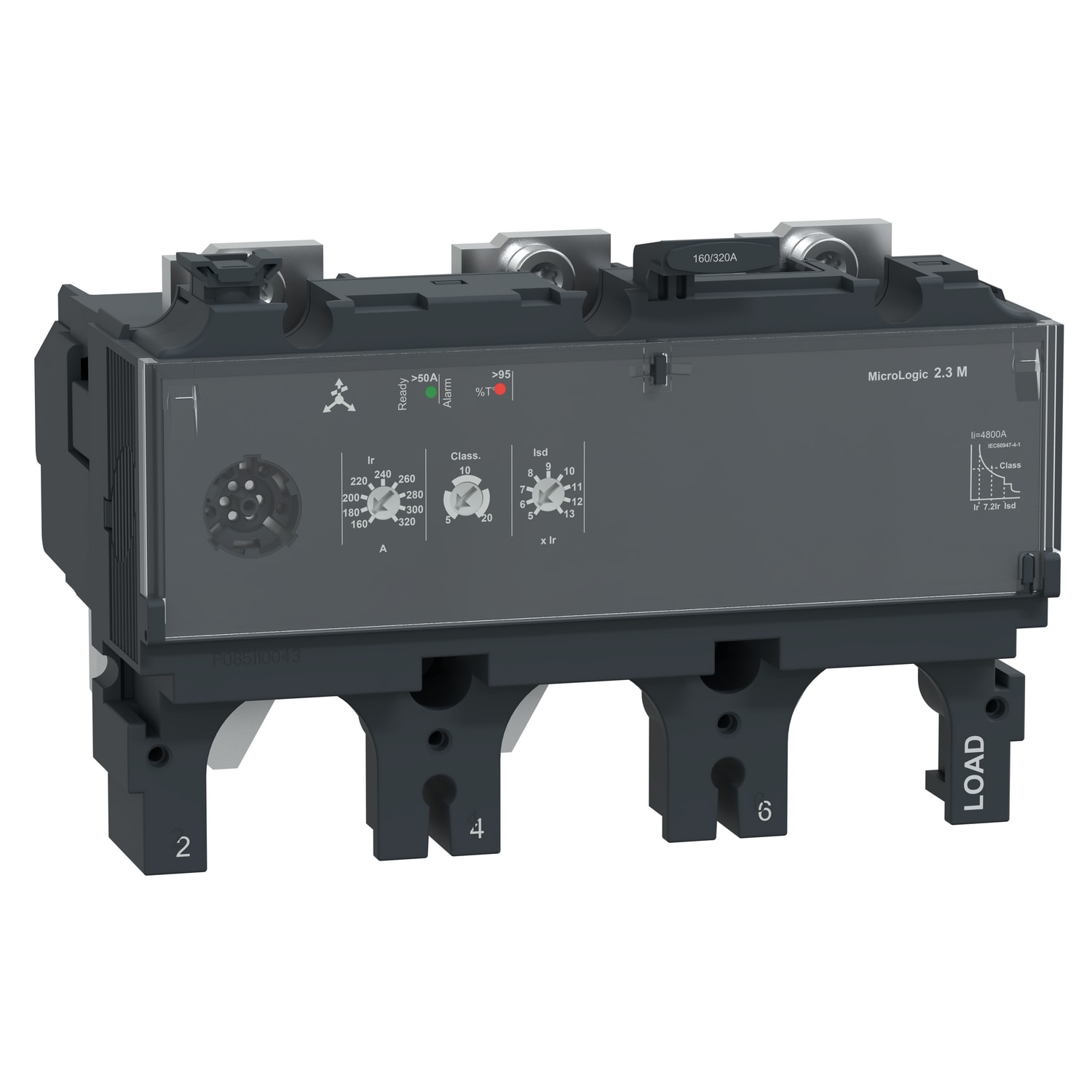 SCHNEIDER ELECTRIC - Sganciatore MicroLogic 2.3M, ComPacT NSX400/630, 3 poli, protezioni elettroniche di base, protezione motore, valore nominale 320A