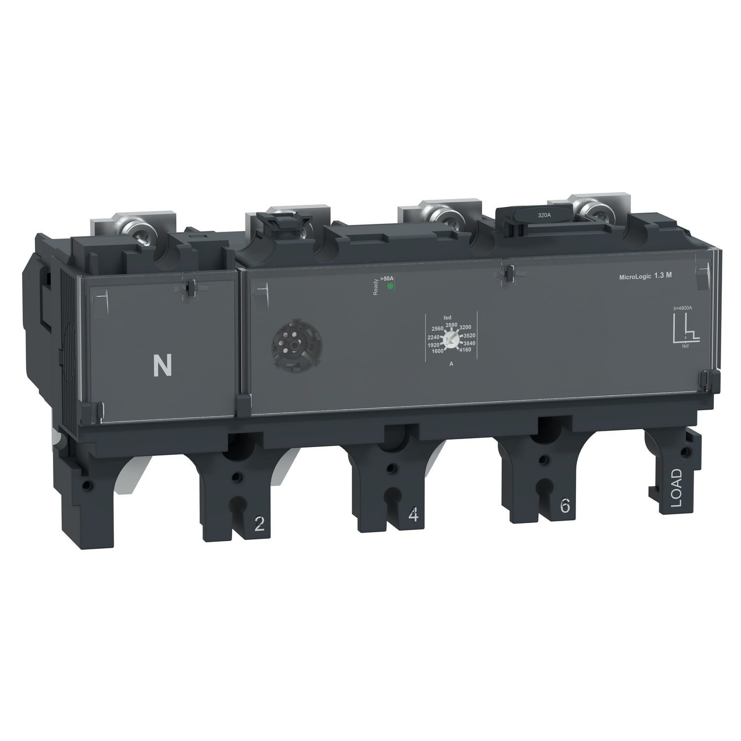 SCHNEIDER ELECTRIC - Sganciatore MicroLogic 1.3M, ComPacT NSX 400/630, 4 poli 3 D, protezione elettromagnetica, protezione motore, 320A