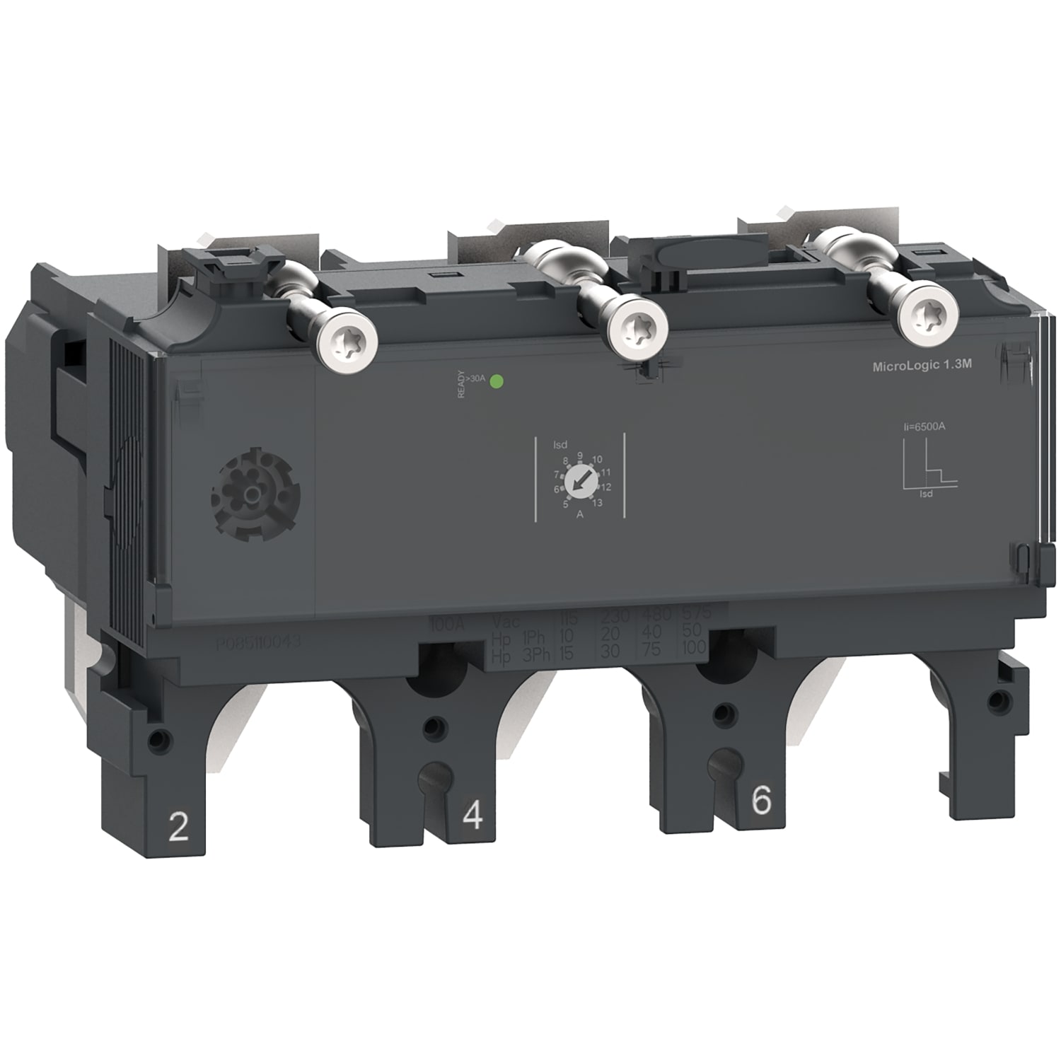 SCHNEIDER ELECTRIC - Sganciatore MicroLogic 1.3M, ComPacT NSX 630, 3 poli, protezione elettromagnetica, protezione motore, 500A
