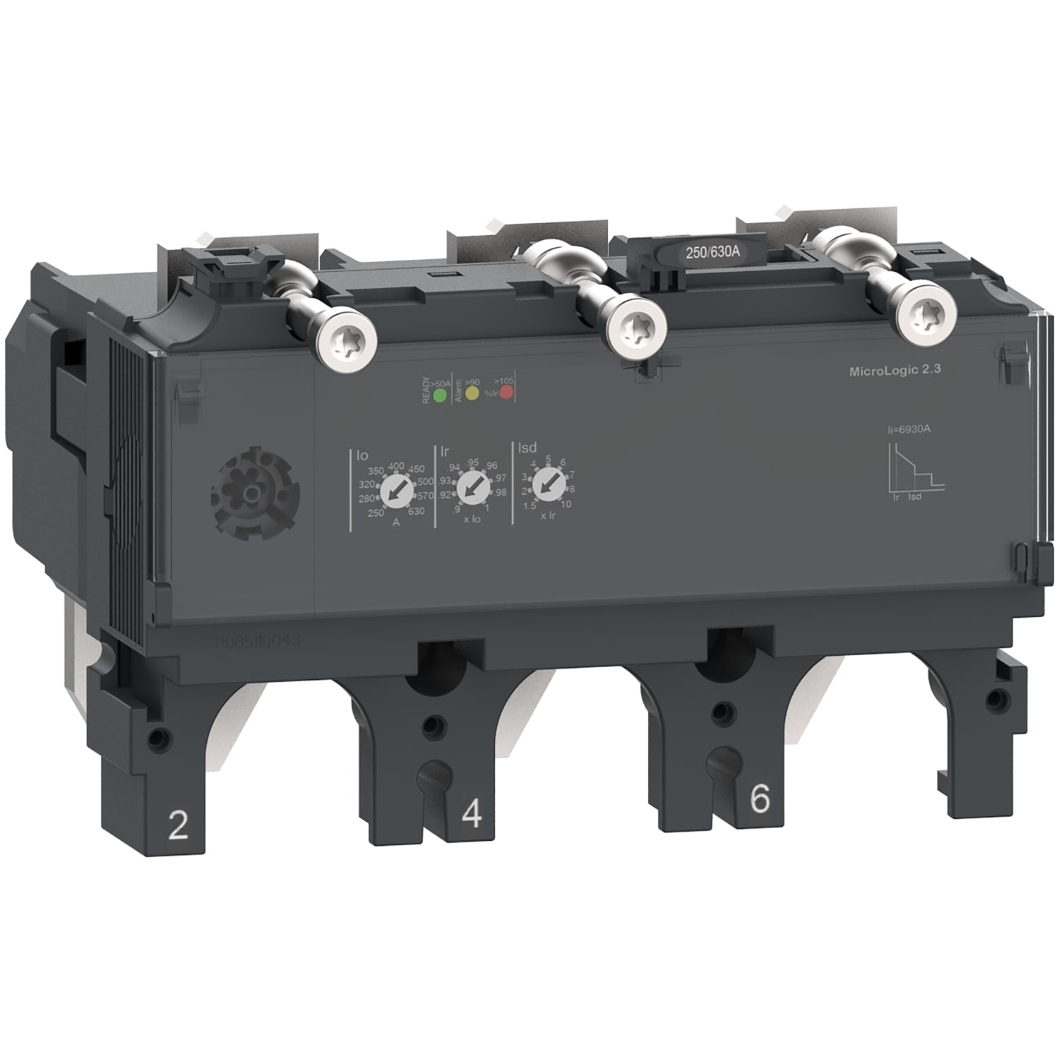 SCHNEIDER ELECTRIC - Sganciatore MicroLogic 2.3, ComPacT NSX630, 3 poli, protezioni elettroniche di base, valore nominale 630A