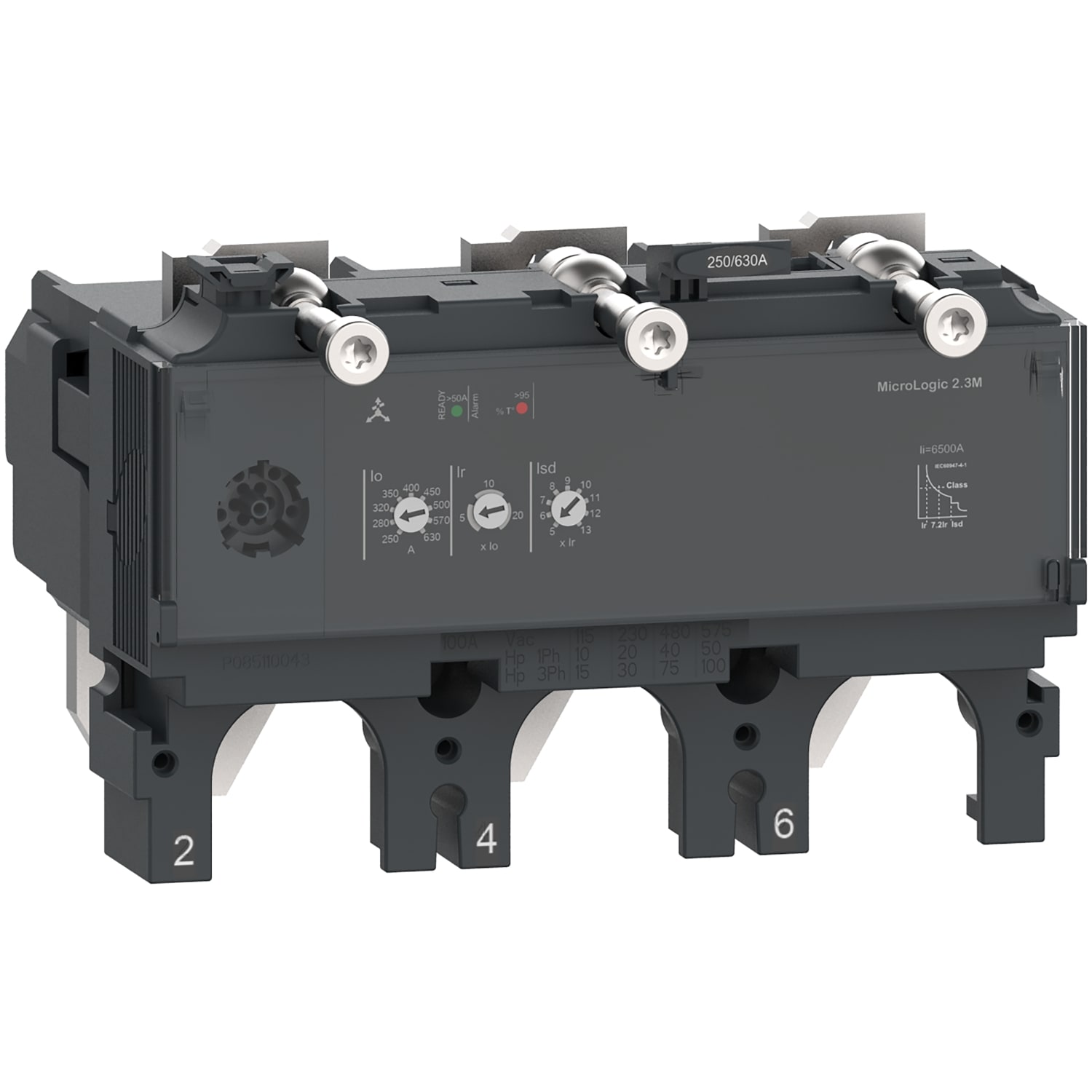 SCHNEIDER ELECTRIC - Sganciatore MicroLogic 2.3M, ComPact NSX630, 3 poli, protezioni elettroniche di base, protezione motore, valore nominale 500A