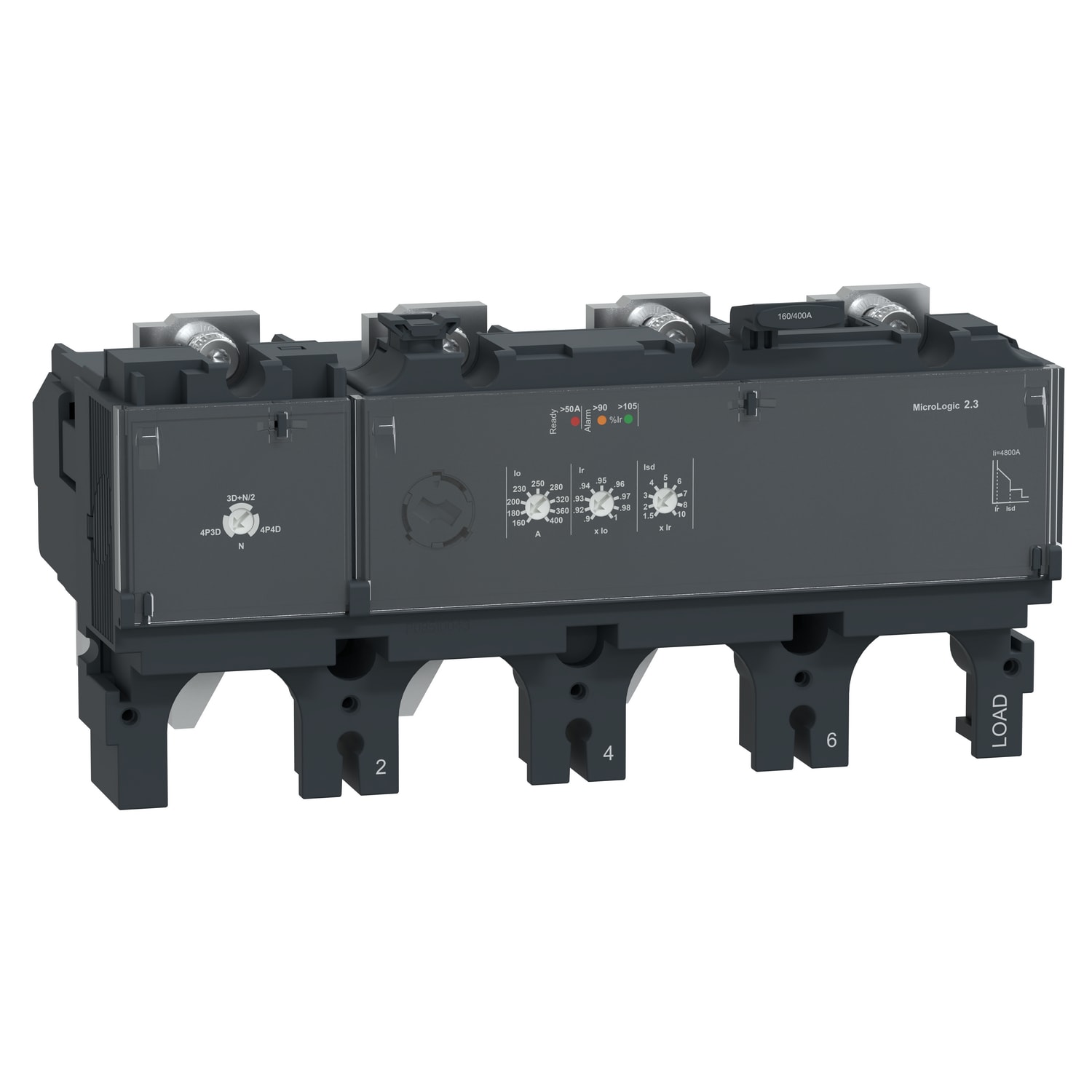 SCHNEIDER ELECTRIC - Sganciatore MicroLogic 2.3, ComPacT NSX630, 4 poli, protezioni elettroniche di base, valore nominale 630A