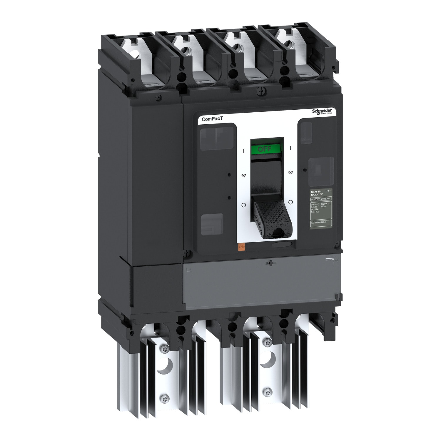 SCHNEIDER ELECTRIC - Interruttore non automatico, ComPacT NSX400NA DC PV New Gen, 400 A, 1500V, 4 poli, corrente continua