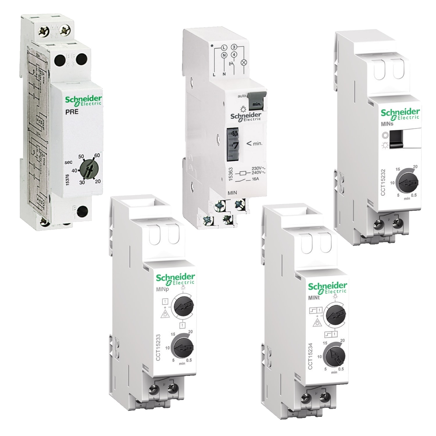 SCHNEIDER ELECTRIC - Temporizzatore luce-scale con preavviso MINp