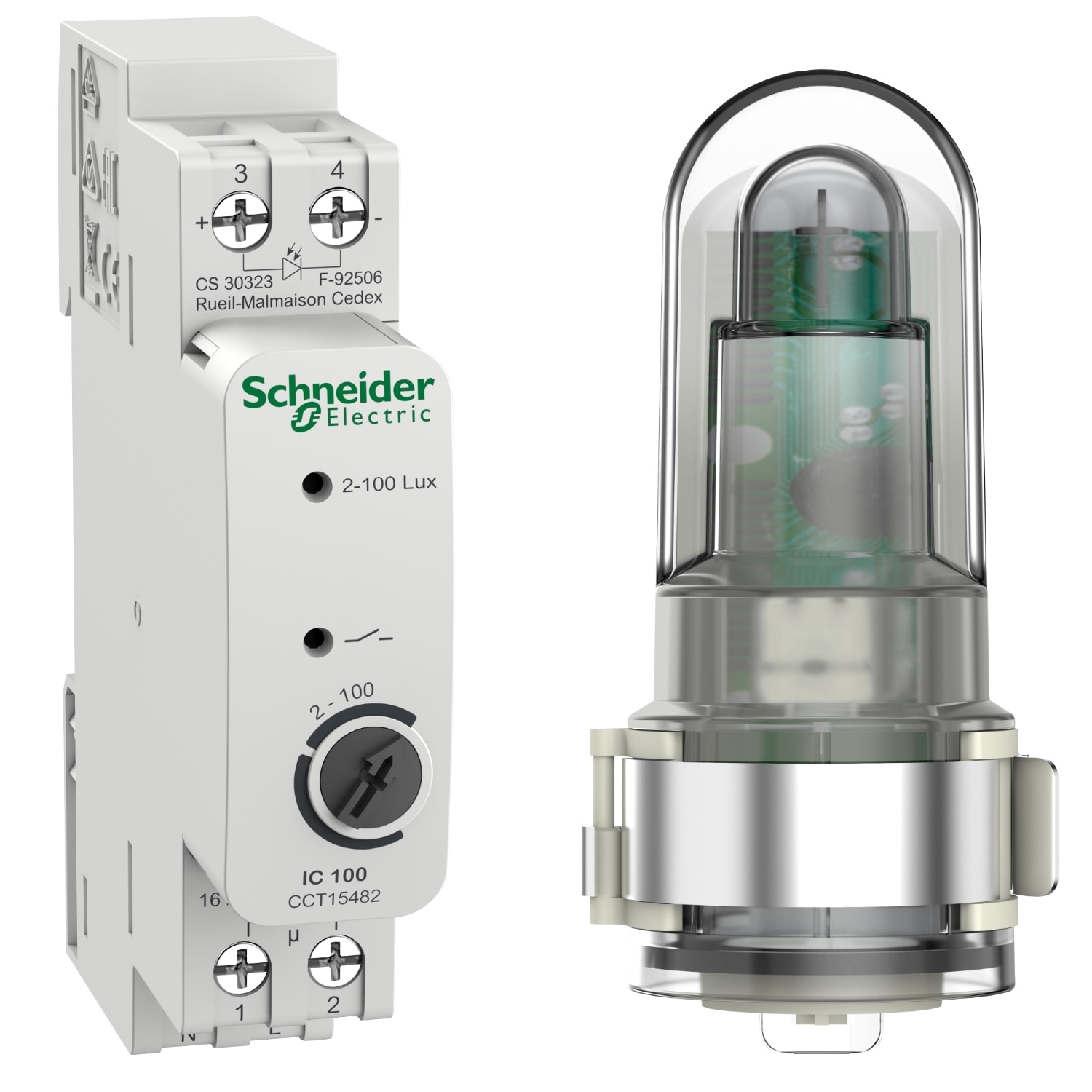SCHNEIDER ELECTRIC - Interruttore crepuscolare Acti 9 IC100 (2 - 100 lux)