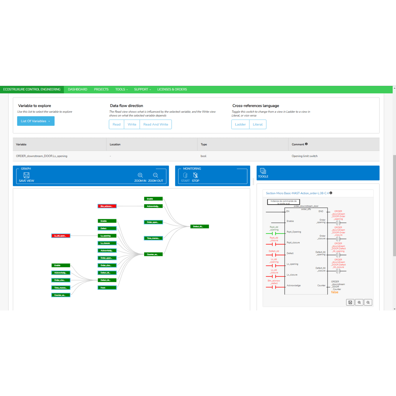 SCHNEIDER ELECTRIC - licenza, controllo Ecostruxure, progettazione, monitoraggio, pacchetto base, 10 PLC, aggiornamento di 1 anno