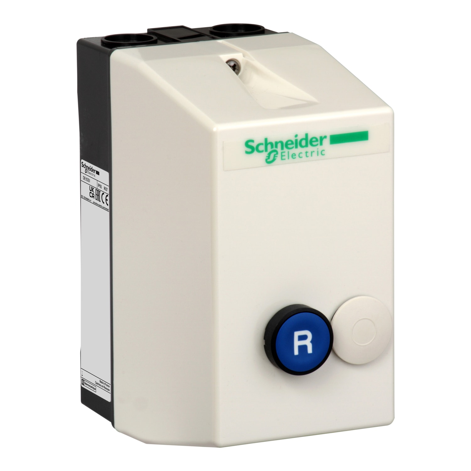 SCHNEIDER ELECTRIC - Cassetta vuota TeSys - per LE1 D09 D12 - Con pulsante luminoso blu