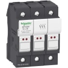 SCHNEIDER ELECTRIC - Portafusibile TeSys DF 32A - fusibile 10x38 3P con LED