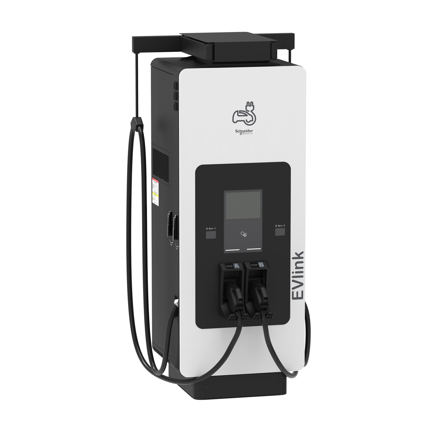 SCHNEIDER ELECTRIC - Stazione di ricarica rapida, EVlink Pro DC, 120 kW, connettori CCS2 + CCS2, cavo da 3,6m con sistema di gestione cavi