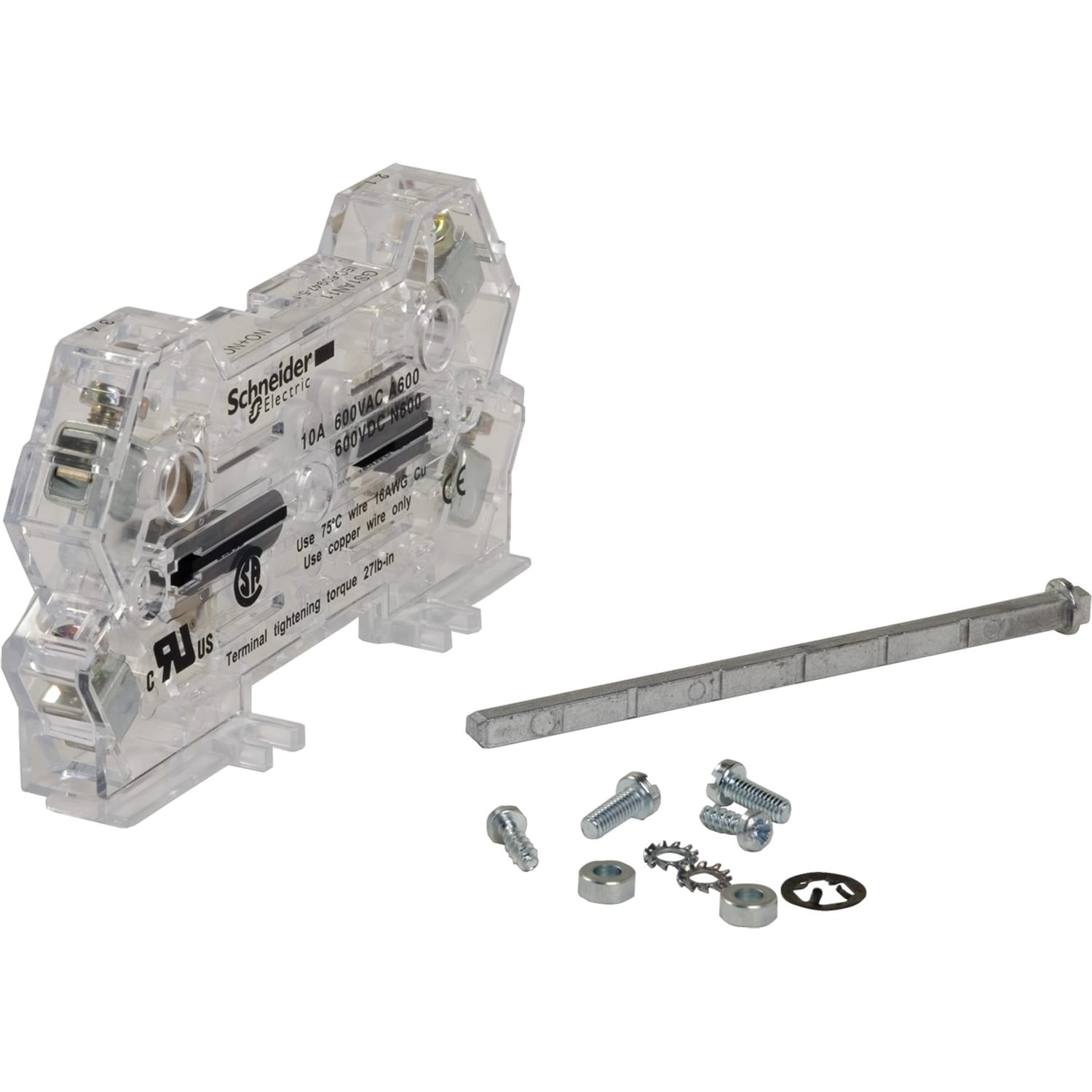 SCHNEIDER ELECTRIC - Contatto ausiliario - TeSys GS - 1 NC + 1 NO - Lato ant./dx - 50...1250 A