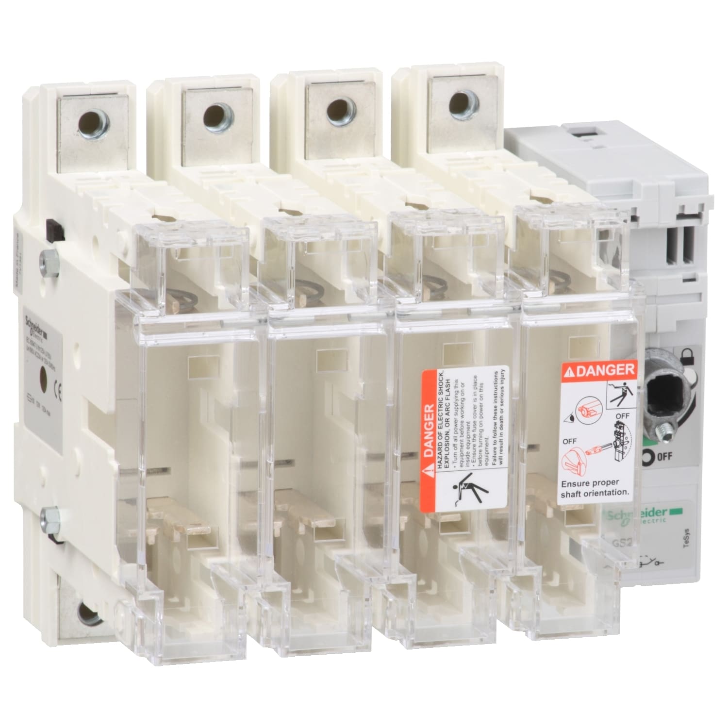 SCHNEIDER ELECTRIC - Interruttore Sezionatore con fusibile, TeSys, GS2K, 4 poli - 125A - DIN 00