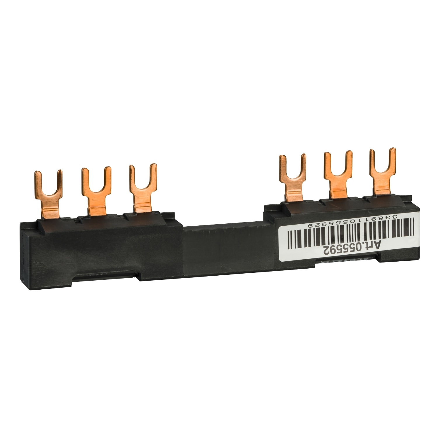 SCHNEIDER ELECTRIC - Sbarra a 3 poli - 63 A - 2 derivazioni - Passo 72 mm
