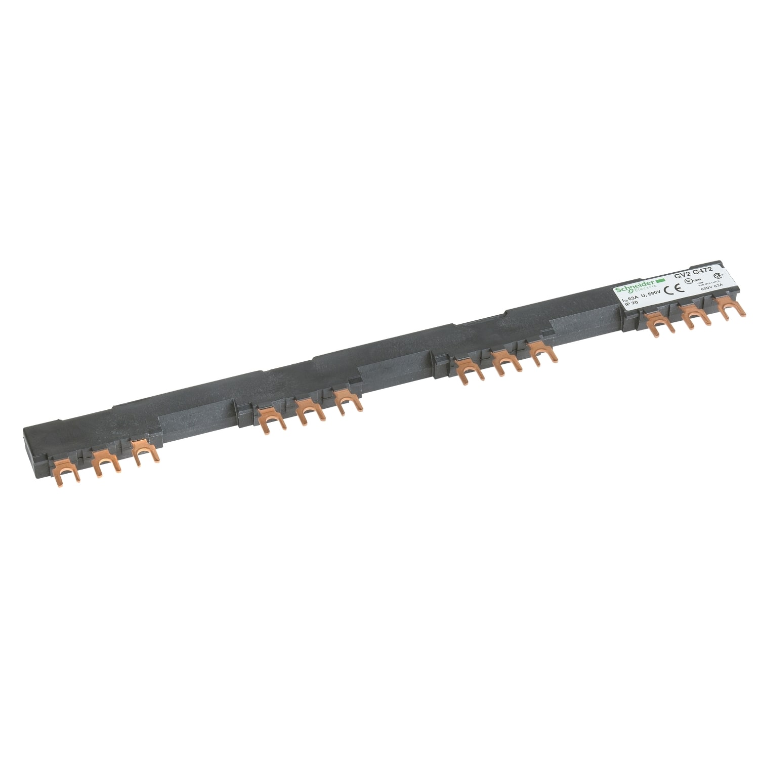 SCHNEIDER ELECTRIC - Sbarra a 3 poli - 63 A - 4 derivazioni - Passo 72 mm
