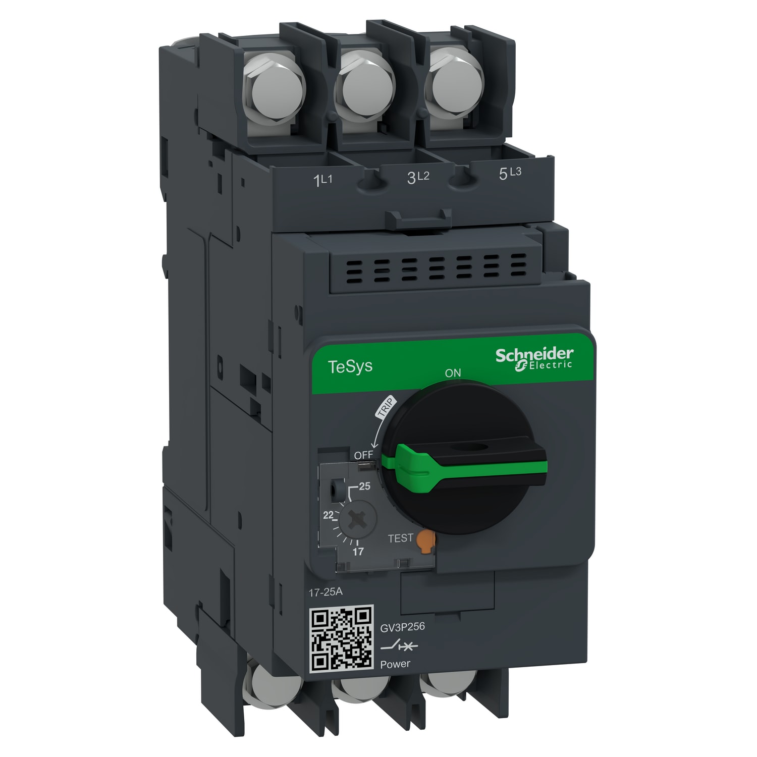 SCHNEIDER ELECTRIC - Int. autom. TeSys GV3 - magnterm - manovra rotativa - 17-25A capic. occh.