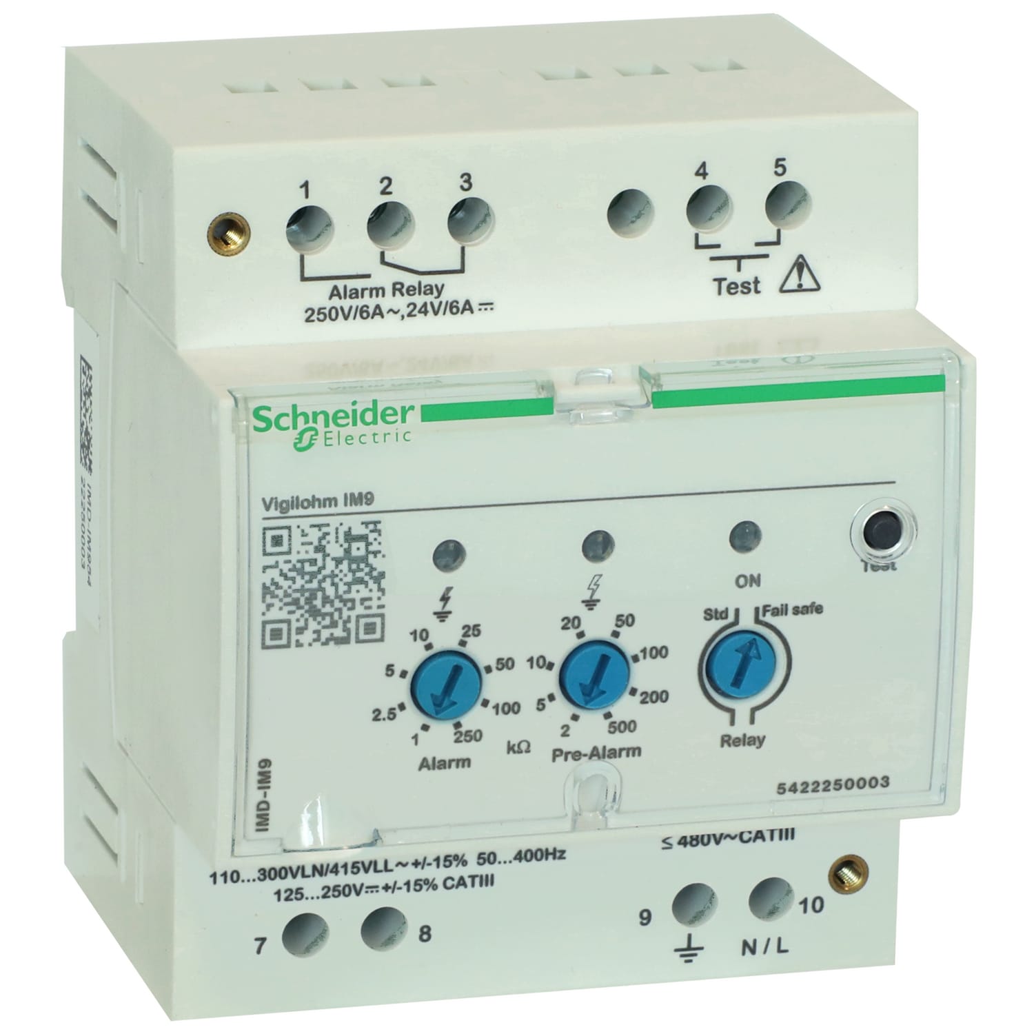 SCHNEIDER ELECTRIC - Controllore permanente di isolamento Vigilohm IM9 115/415 Vca