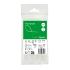 SCHNEIDER ELECTRIC - Accessori, Mureva Tube & Fix, Fascette di Cablaggio, 120x2.5mm, trasparente, incolore - [prezzo per 100 pz]