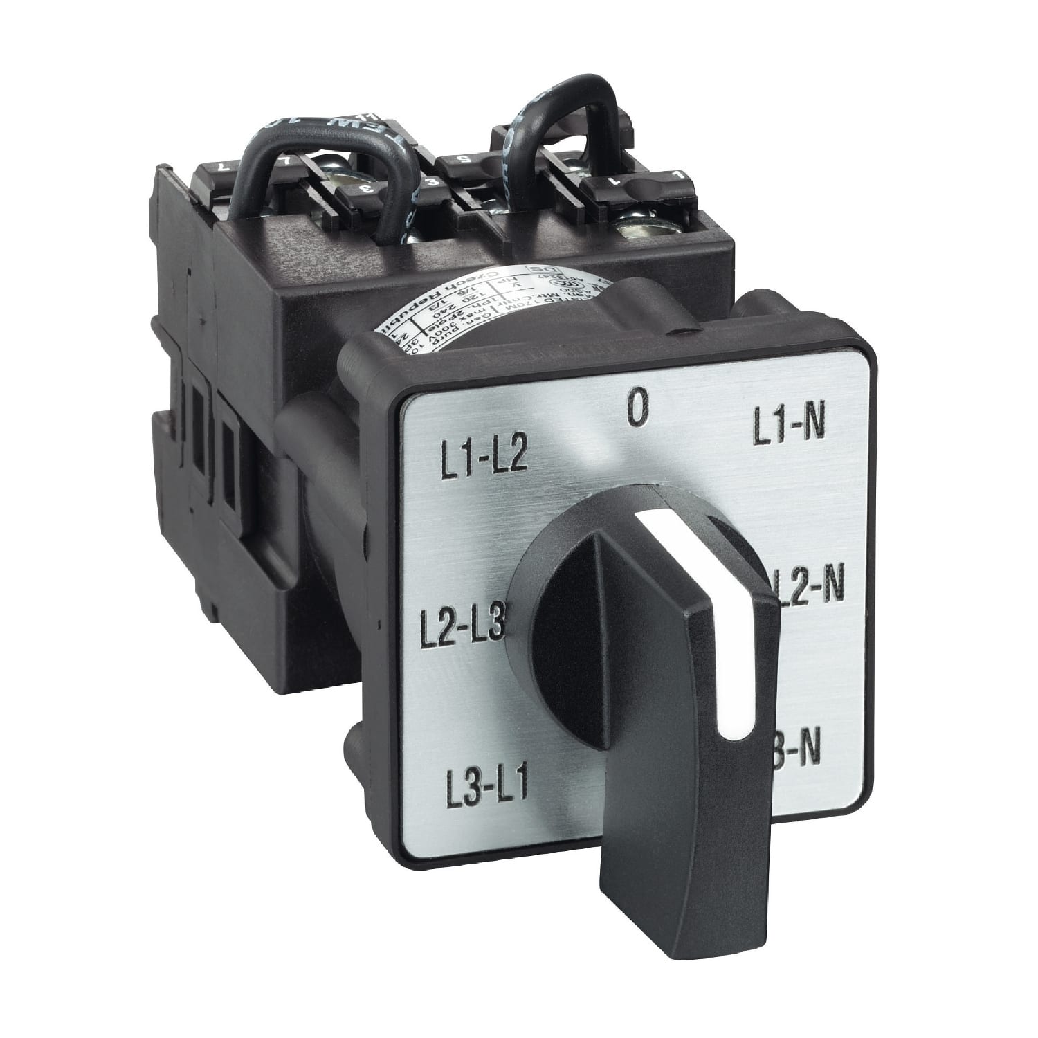 SCHNEIDER ELECTRIC - Commutatore a camme voltmetro 3L E 3L-N - 45° - 12 A - per multifissaggio