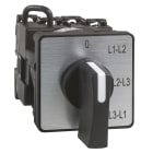 SCHNEIDER ELECTRIC - Commutatore a camme, Harmony K, voltmetro, 3 tensioni tra fase, montaggio a vite, plastica, 4 posizioni con marcatura 45 gradi, 20 A,leva  nera