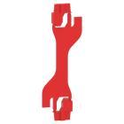 SCHNEIDER ELECTRIC - Condotto sbarre, Canalis, KBC, Disp. blocco uscita c/deriv. e unità di deriv. per KDP - Rosso - [prezzo per 10 pz]
