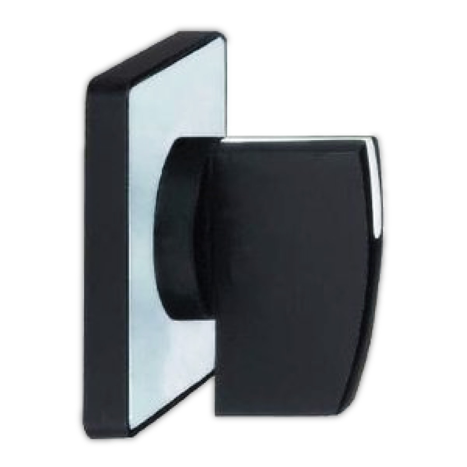 SCHNEIDER ELECTRIC - Testa commutatore 45 x 45mm - Harmony K1, K2, multifissaggio, plastica, leva nera - etichetta neutra metallizzata da incidere