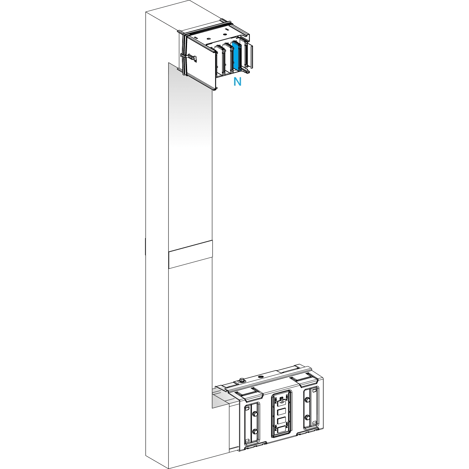 SCHNEIDER ELECTRIC - Angolare multiplo 1000A a misura