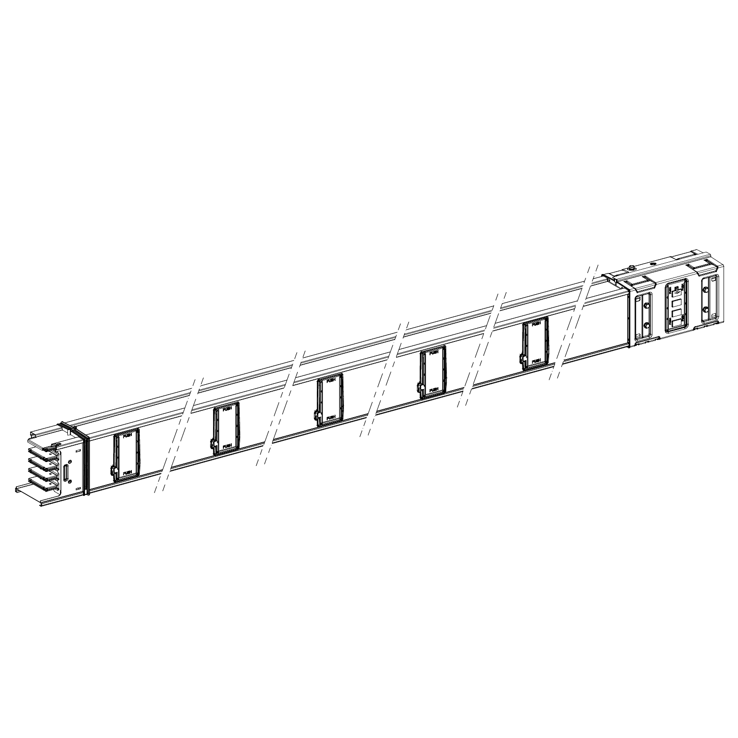 SCHNEIDER ELECTRIC - Canalis - Elemento rettilineo - 1000 A - 5 m - 10 derivazioni