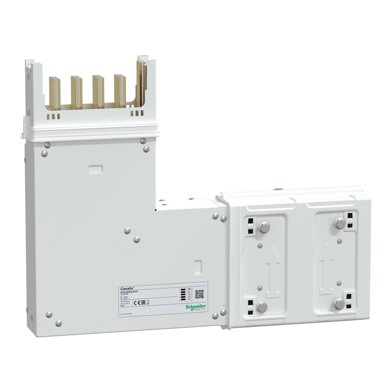 SCHNEIDER ELECTRIC - Angolare verticale pe interno 4 poli 250A