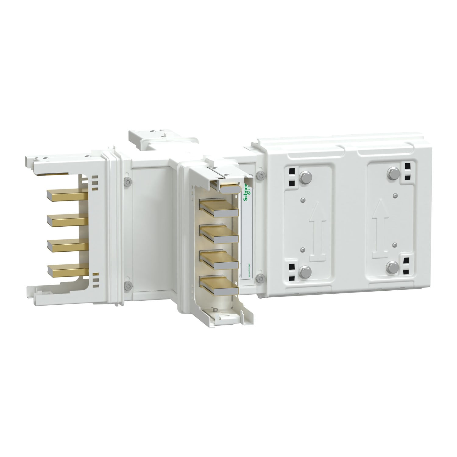 SCHNEIDER ELECTRIC - Elemento a X per Canalis KSA250 alluminio 250A dimensioni fisse (A/B/C/D 165 mm) 3L+N+PE bianco RAL9001