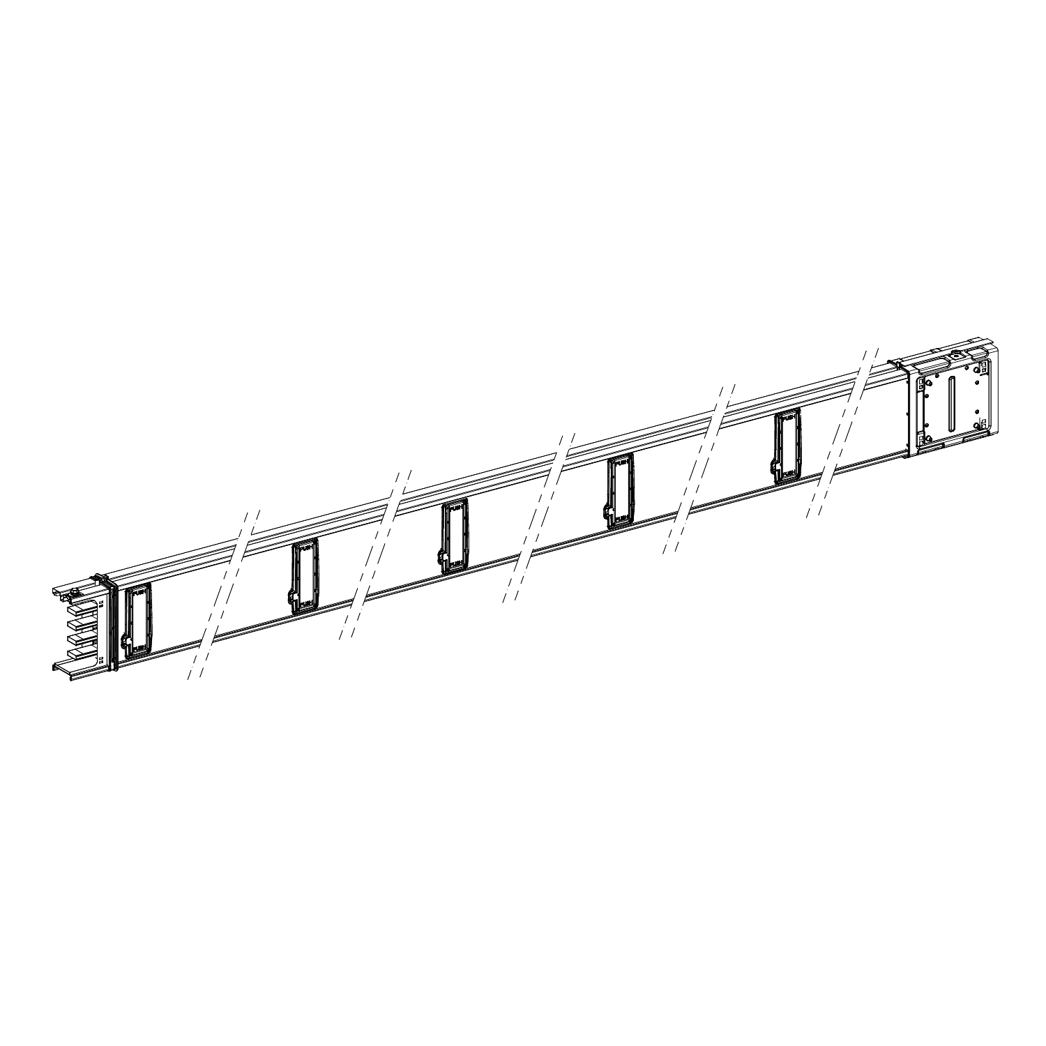 SCHNEIDER ELECTRIC - Canalis - Elemento rettilineo - 250 A - 5 m - 10 derivazioni