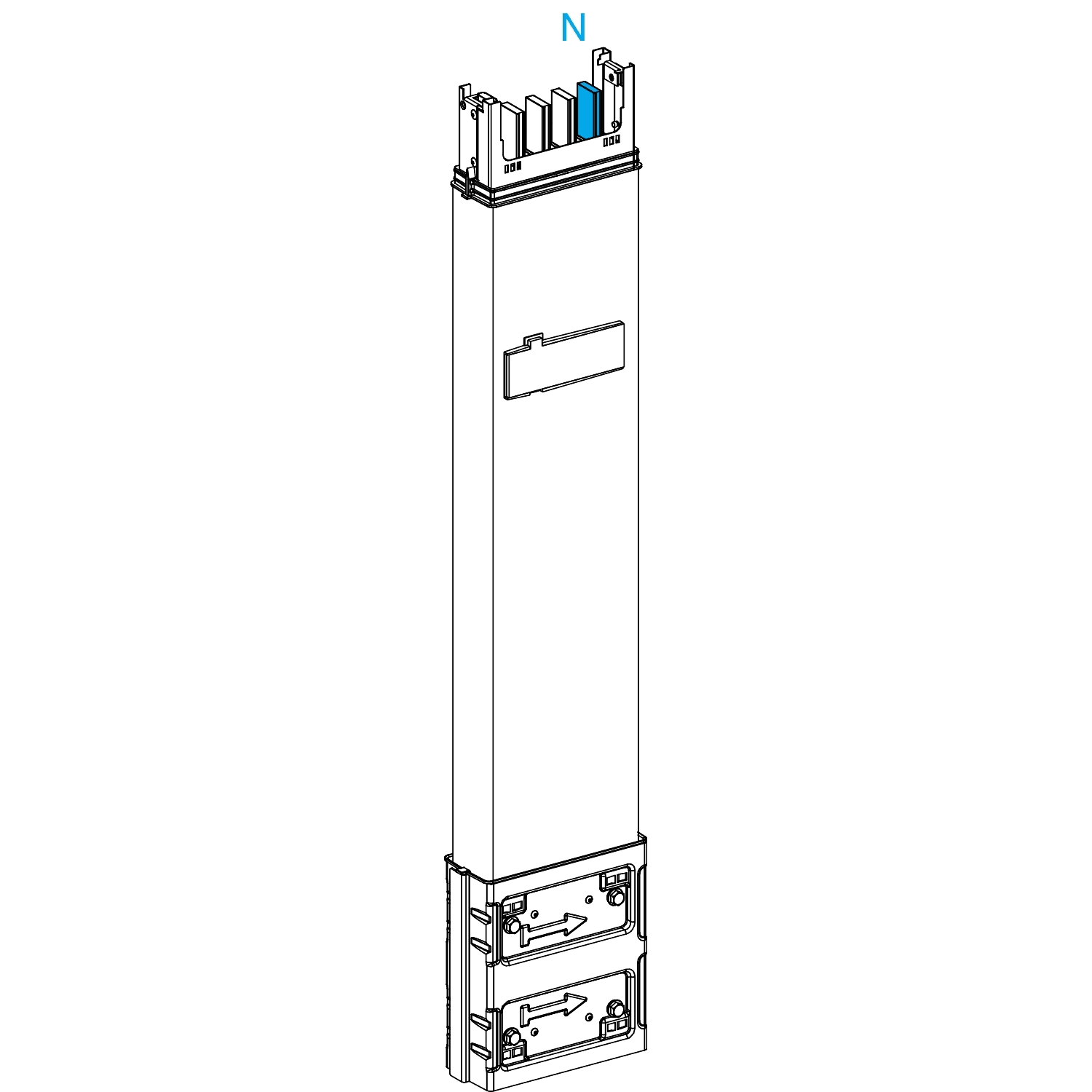 SCHNEIDER ELECTRIC - Canalis - Elemento di colonna - 400 A - 0,8 m - 1 derivazione