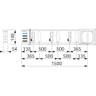 SCHNEIDER ELECTRIC - Canalis - Elemento rettilineo - 400 A - 1,5 m - 6 derivazioni