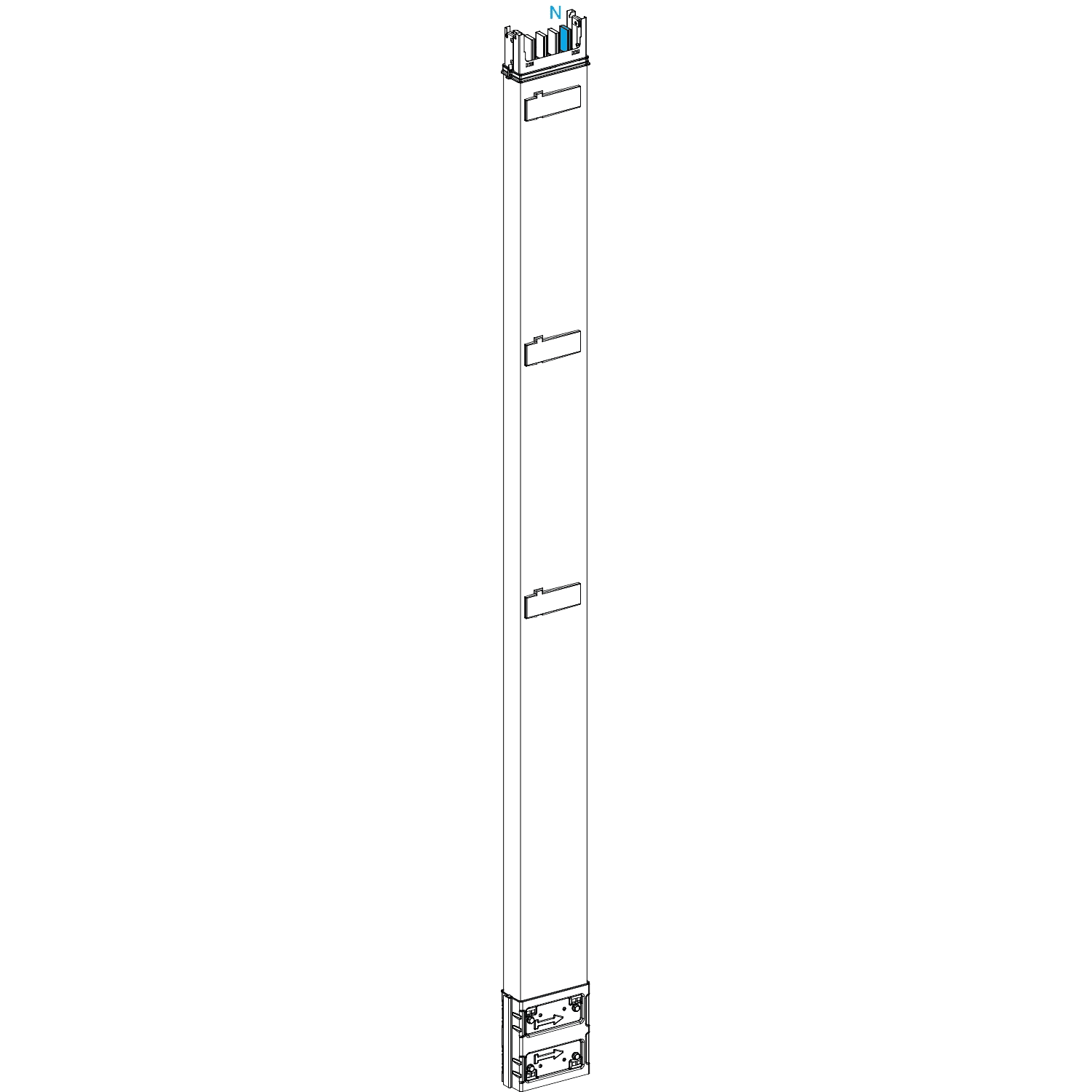 SCHNEIDER ELECTRIC - Condotto sbarre, Canalis, KSA, Elemento di colonna - 400 A - 2 m - 3 uscite con der.