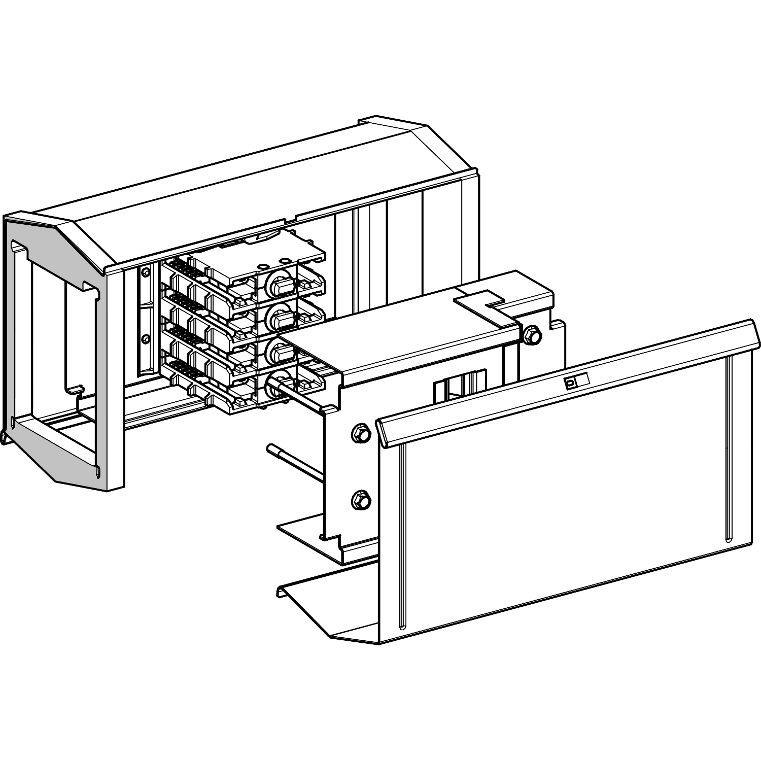 SCHNEIDER ELECTRIC - Canalis - Adattatore per unità KS precedente - 500 A