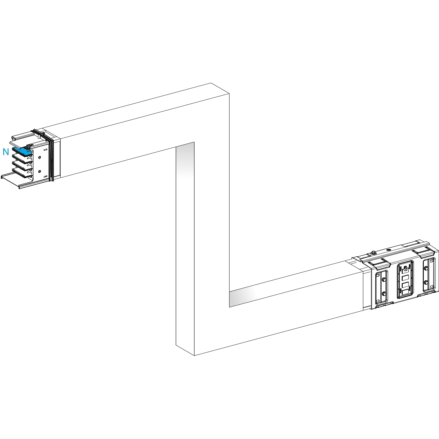 SCHNEIDER ELECTRIC - Zeta verticale 4 poli 630A