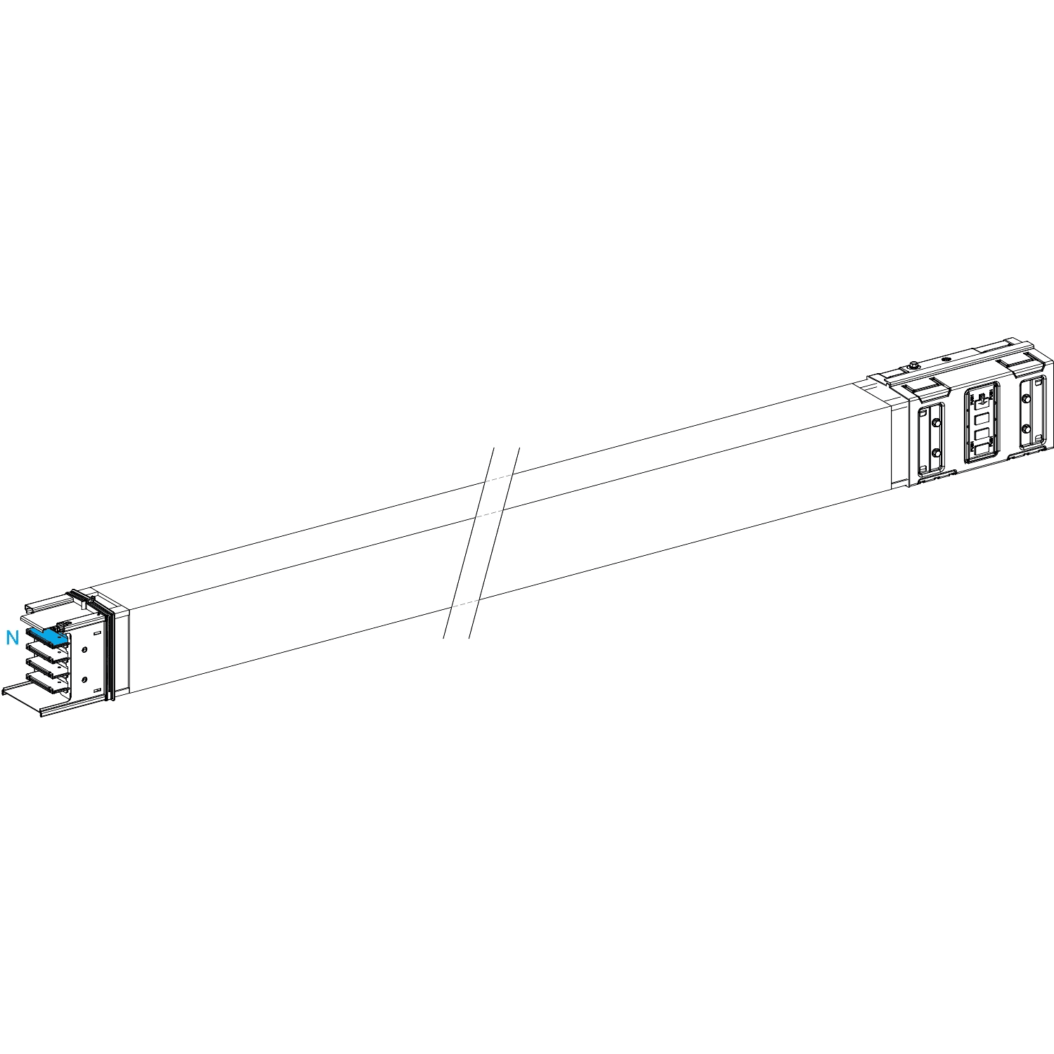 SCHNEIDER ELECTRIC - Canalis - Elemento di trasporto - 800 A - 5 m