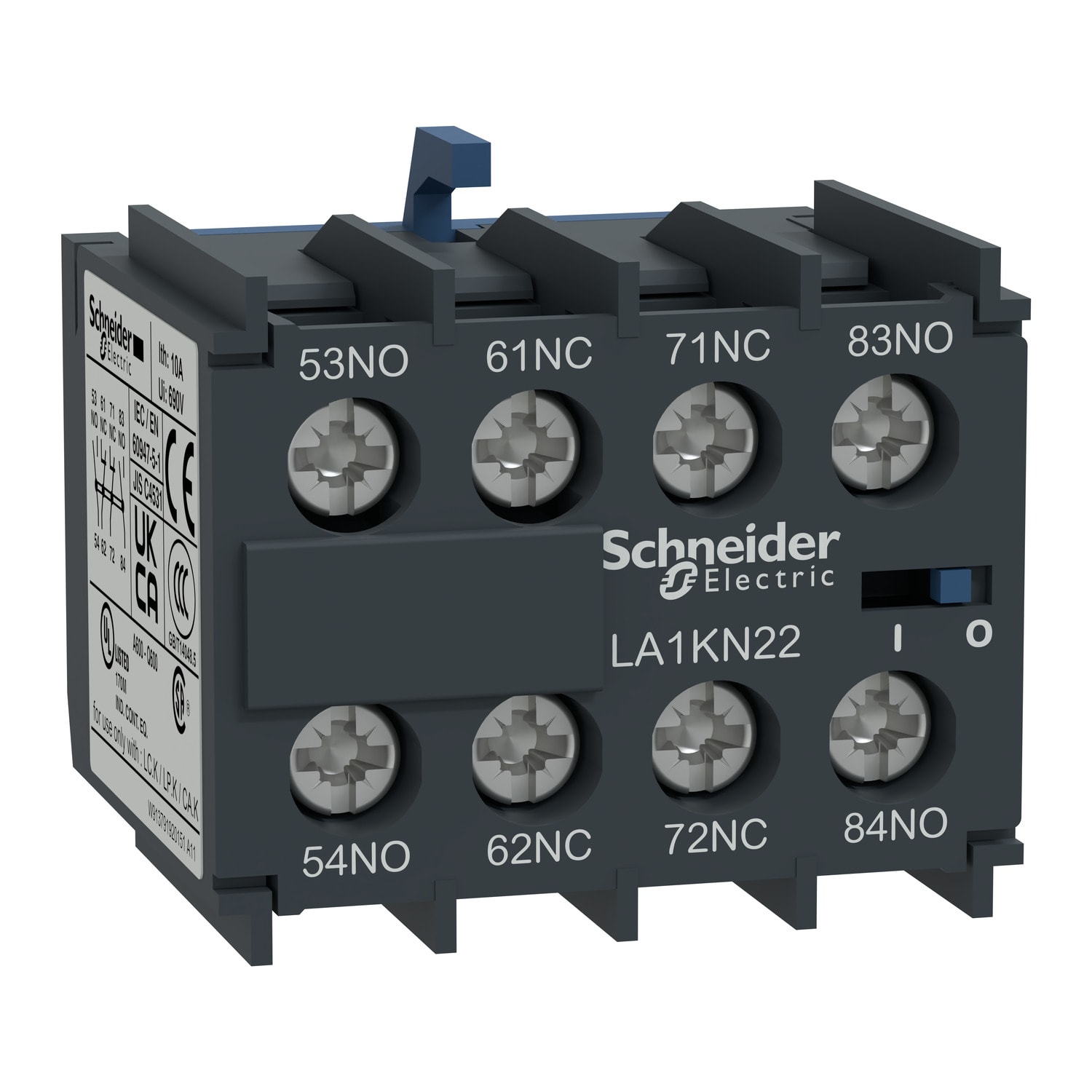 SCHNEIDER ELECTRIC - Blocco contatti ausiliari TeSys 4NC – terminali a vite