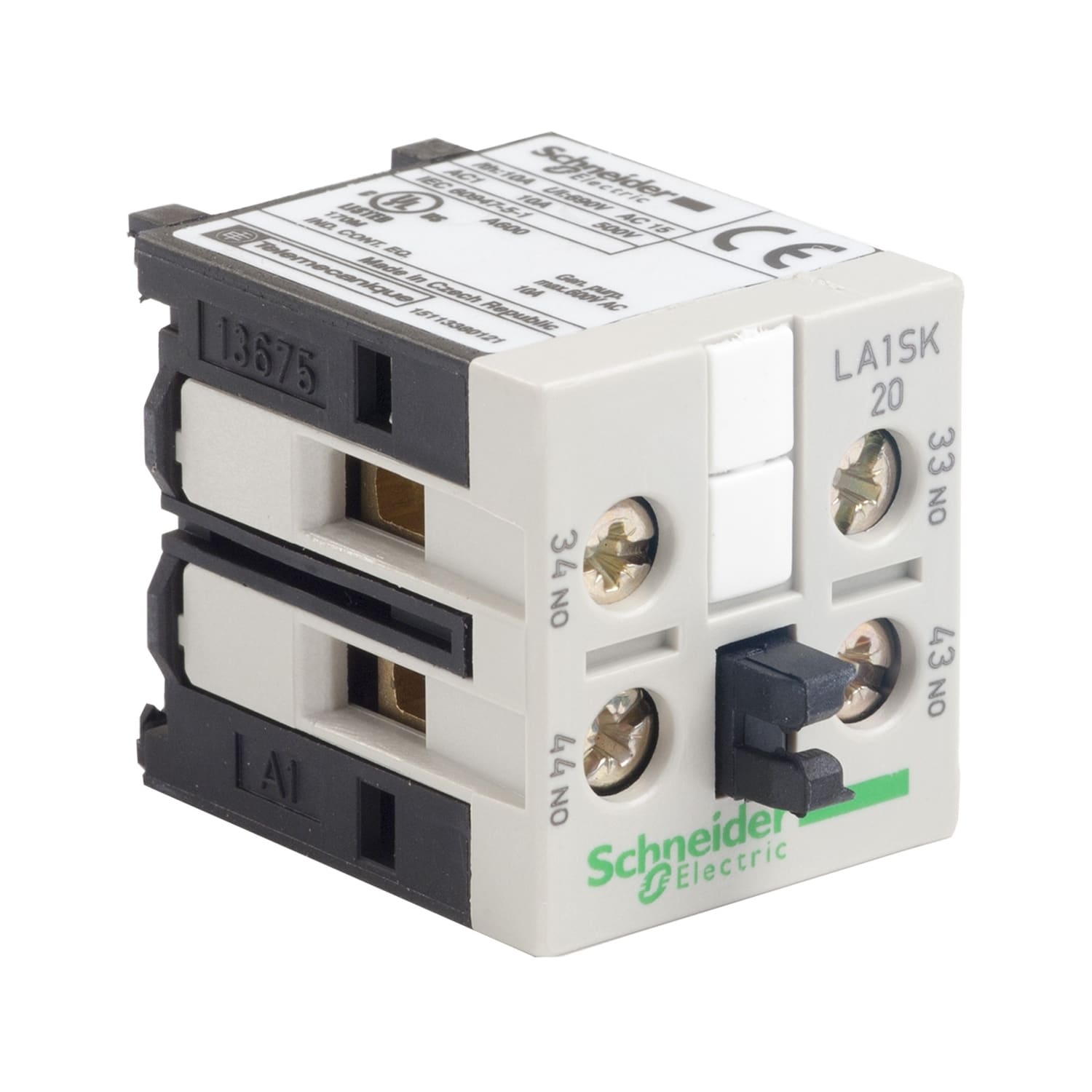 SCHNEIDER ELECTRIC - Blocco contatti ausiliari - 2NC - Per TeSys SK