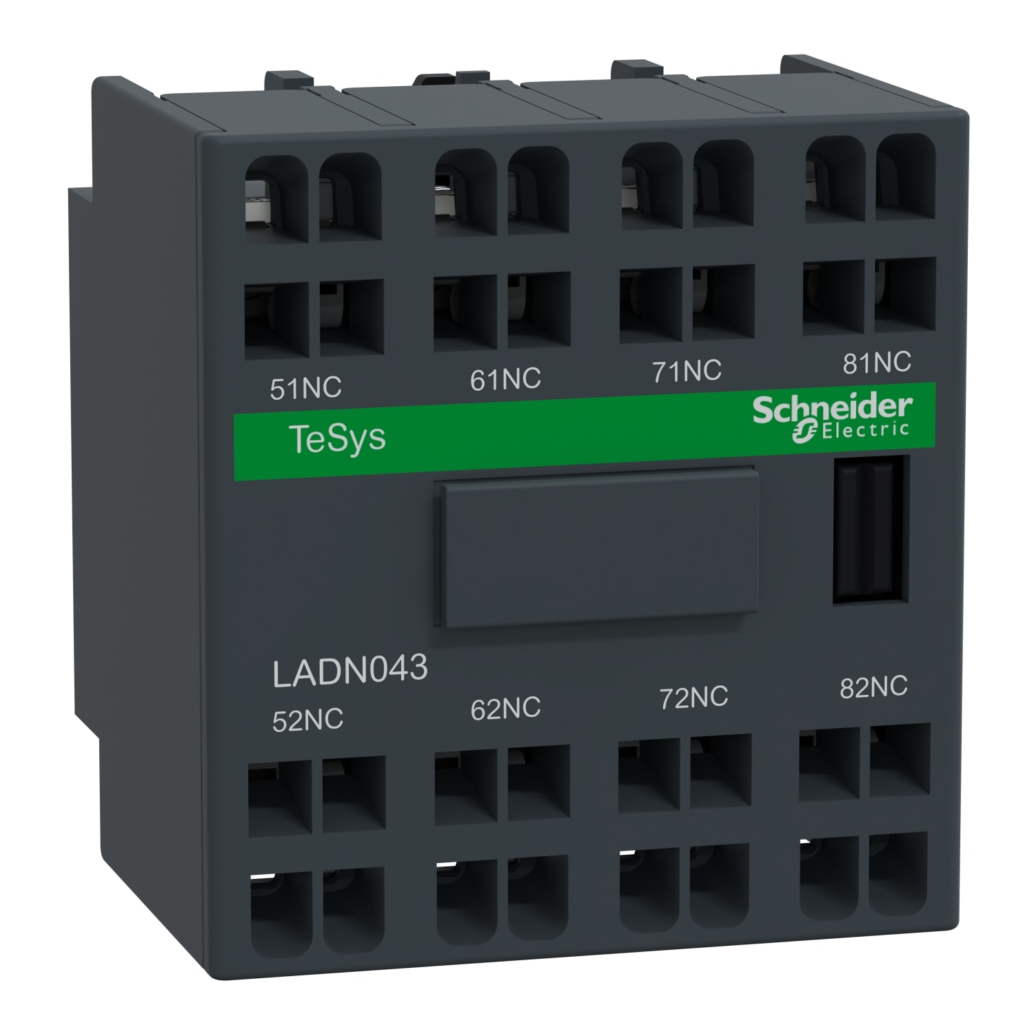 SCHNEIDER ELECTRIC - Blocco contatti ausiliari TeSys - 4NC - Terminali a molla
