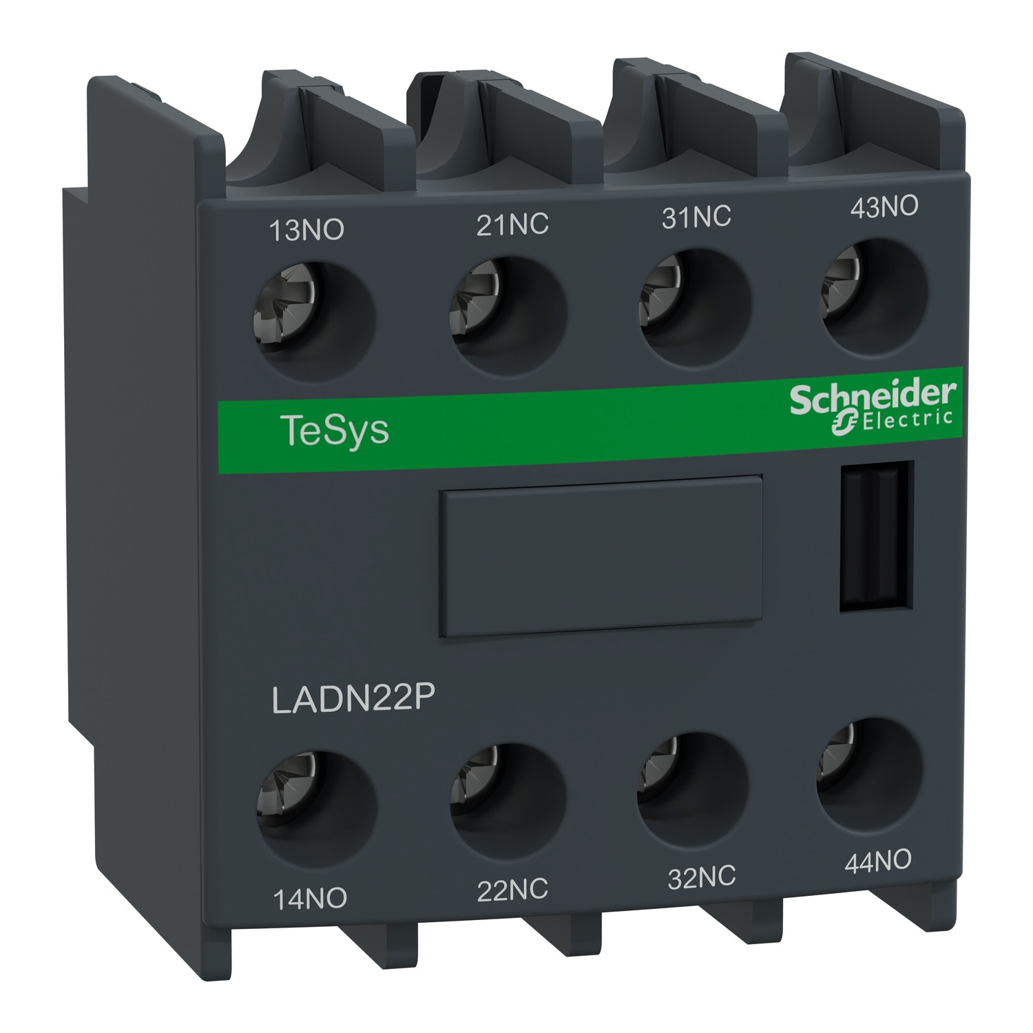 SCHNEIDER ELECTRIC - Blocco contatti ausiliari TeSys - 2NO + 2NC - Morsetti a vite