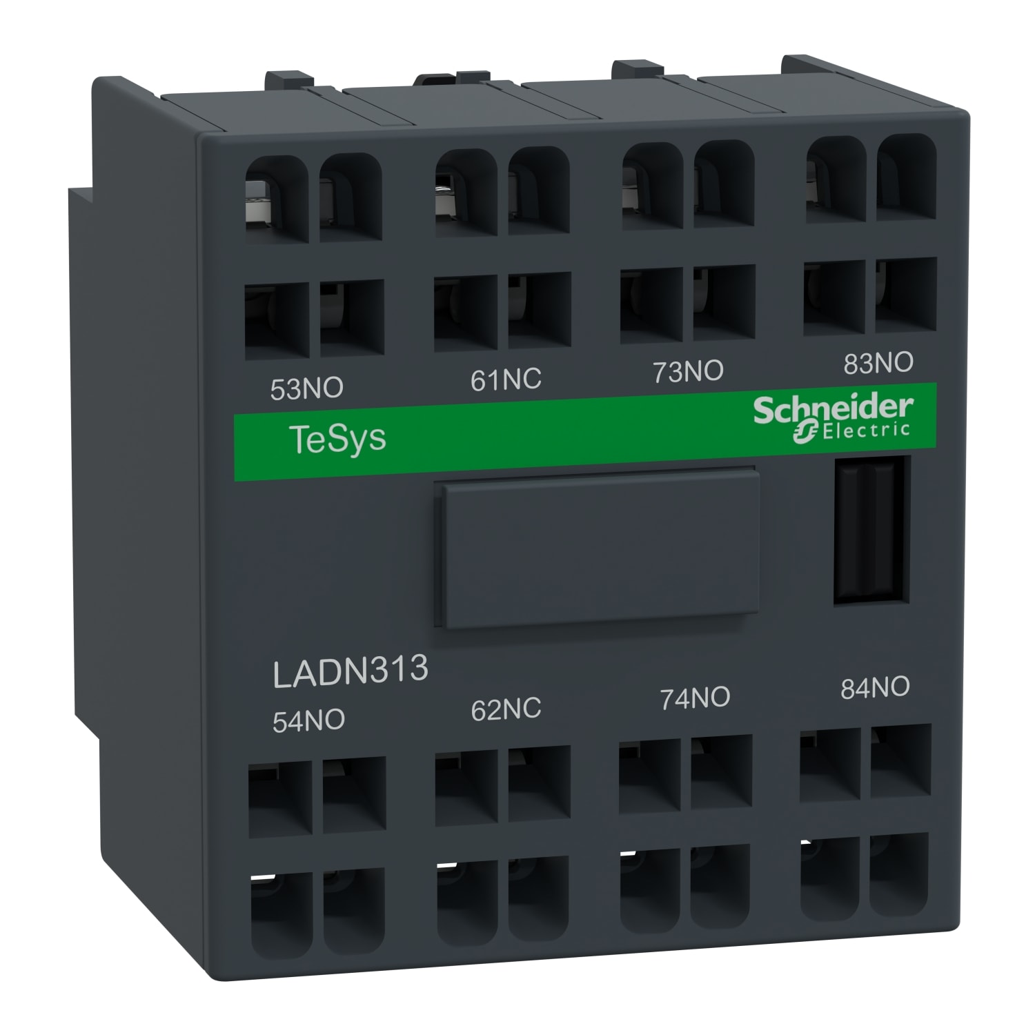 SCHNEIDER ELECTRIC - Blocco contatti ausiliari TeSys - 3NO + 1NC - Terminali a molla