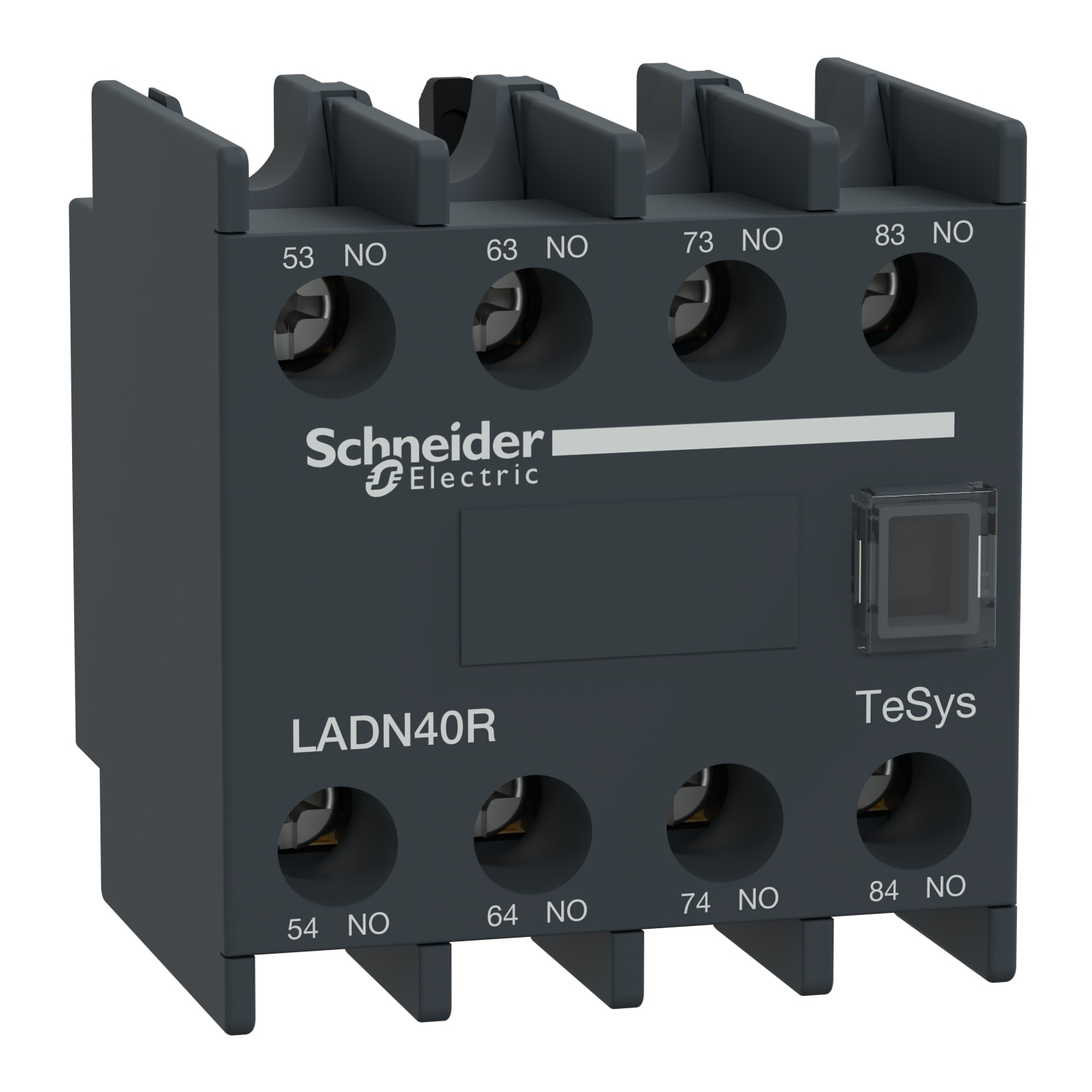 SCHNEIDER ELECTRIC - Blocco contatti ausiliari, TeSys Deca, 4NO, morsetti a vite