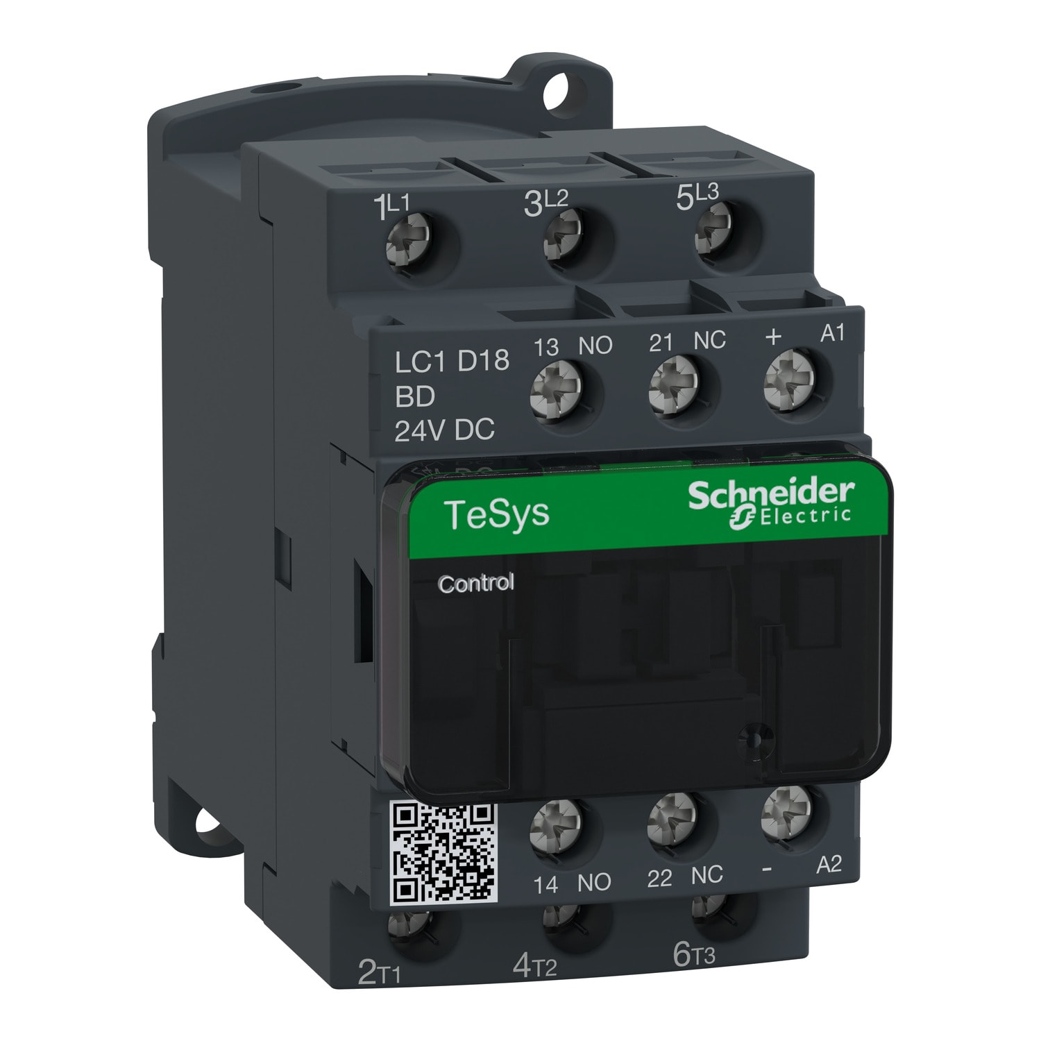 SCHNEIDER ELECTRIC - Contattore TeSys LC1D - 3 poli - AC3 440V 18 A - 24 V CC