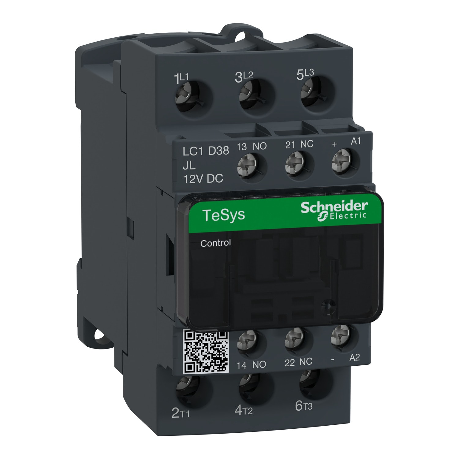 SCHNEIDER ELECTRIC - Contattore TeSys LC1D - 3 poli - AC3 440V 38 A - 12 V CC