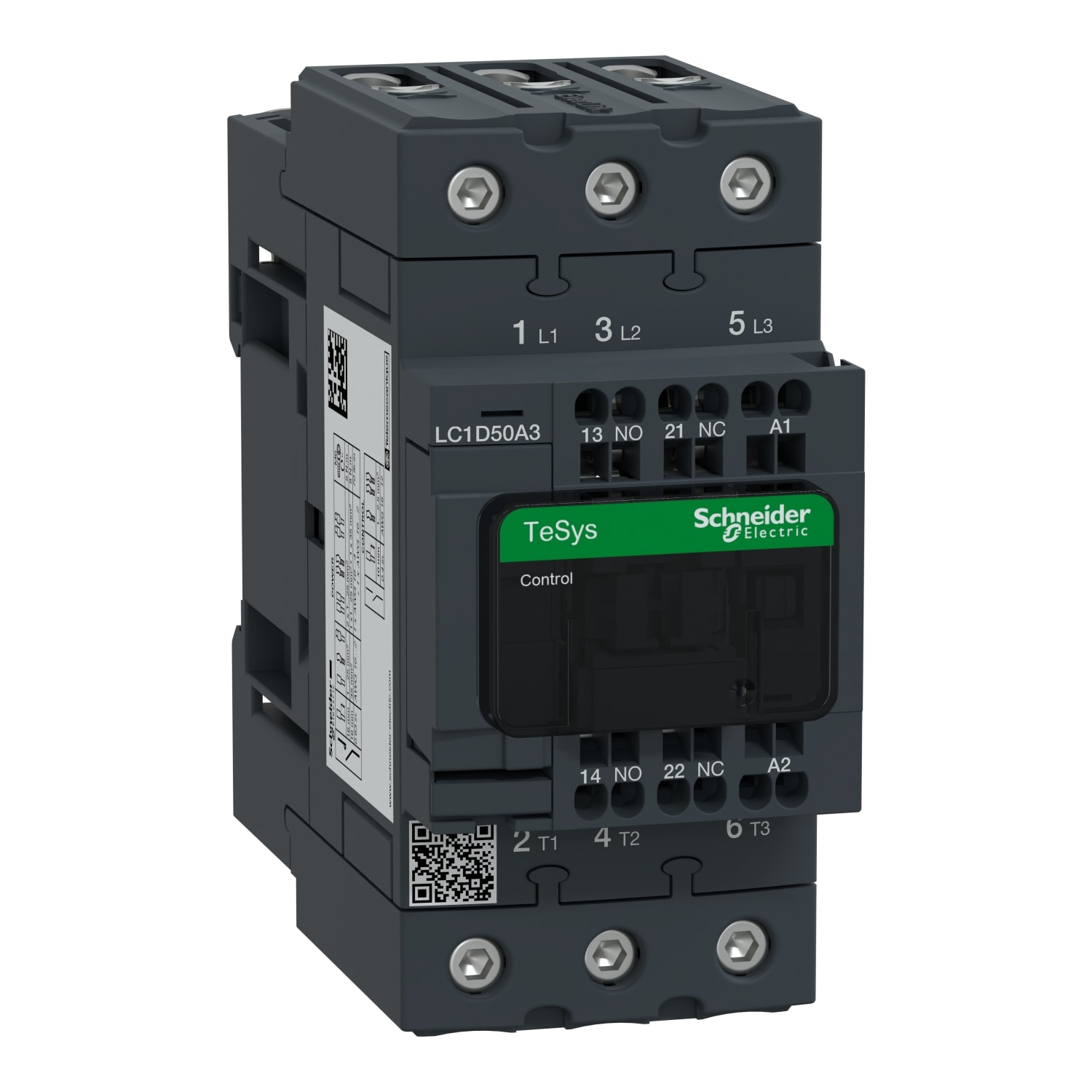 SCHNEIDER ELECTRIC - Contattore TeSys D - 3P (3 NA) - AC3 - <= 440 V 50 A - 220 Vca 50/60 Hz