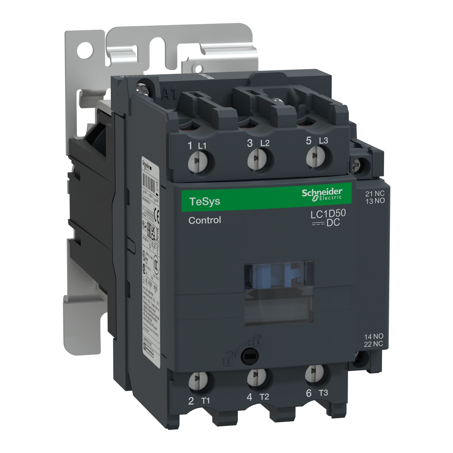 SCHNEIDER ELECTRIC - Contattore TeSys LC1D - 3 poli - AC3 440V 50 A - 24 V CC