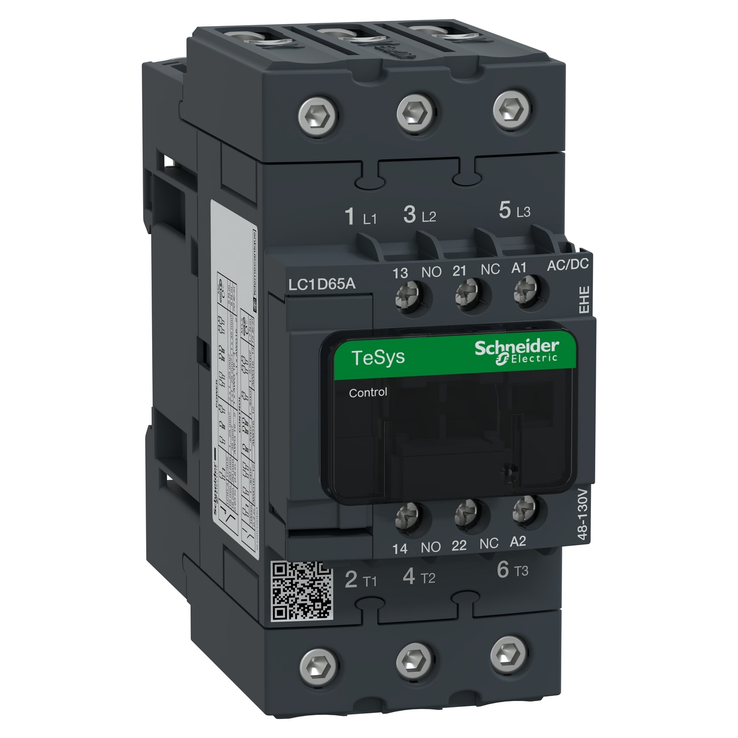 SCHNEIDER ELECTRIC - TeSys D Green contattore - 3P - <= 440 V - 65 A AC-3 - 48...130 V AC/DC