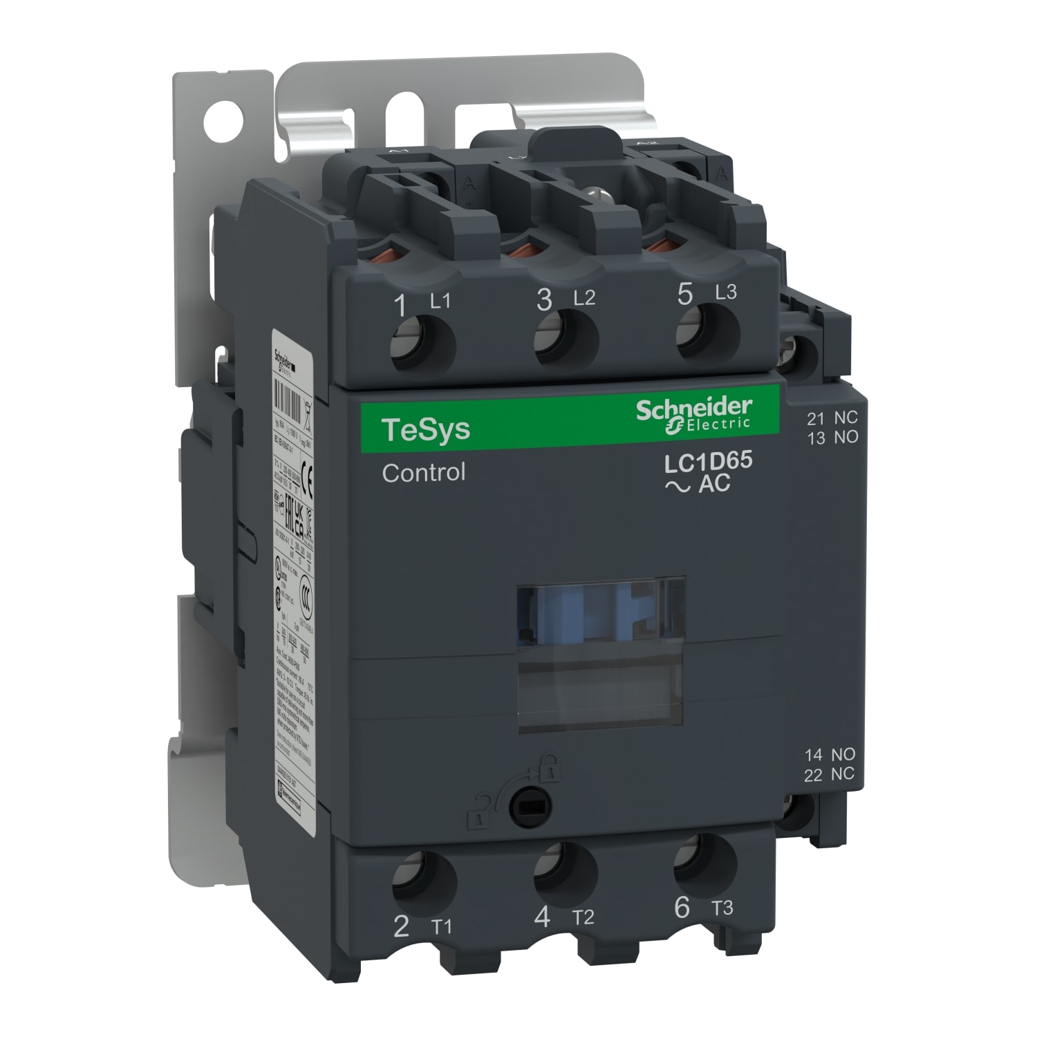 SCHNEIDER ELECTRIC - contattore TeSys LC1-D - 3P - CA-3 440 V 65 A - bobina 120 V CA