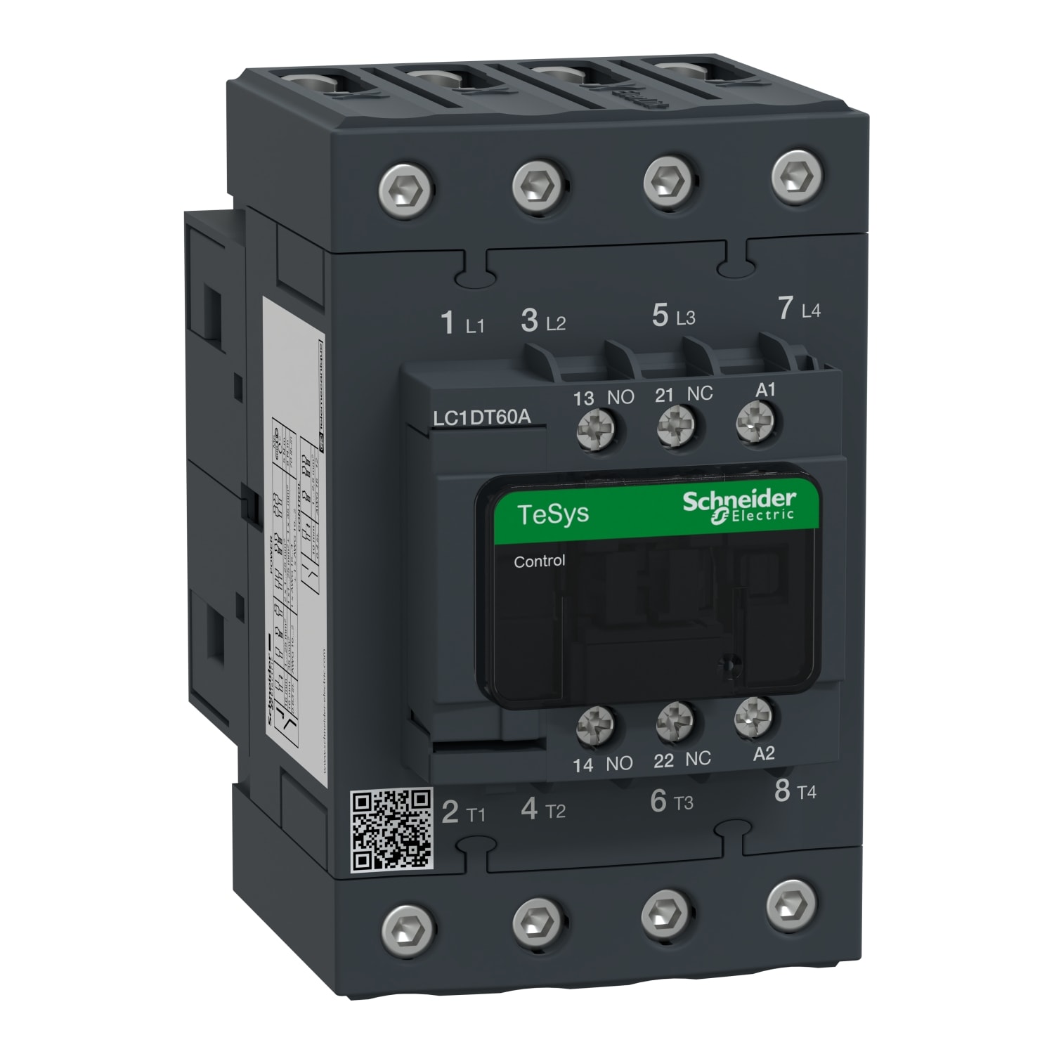 SCHNEIDER ELECTRIC - Contattore TeSys D - 4P (4 NA) - AC1 - <= 440 V 60 A - 115 Vca 50/60 Hz